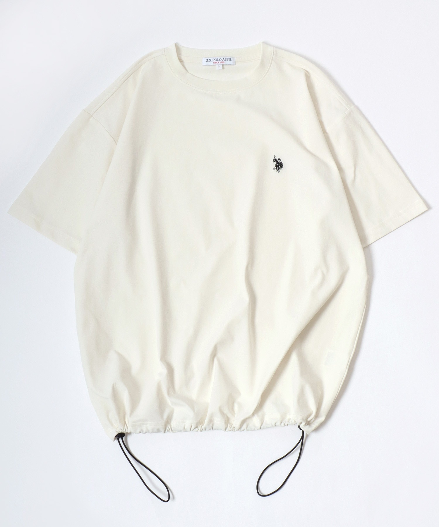 U.S. POLO ASSN. футболка с охлаждающей вставкой/стретч/UV-капюшон/быстро сохнущая без места логотип вышивка Drokord полурукав мужская