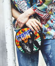 THE CRAMPS/THE CRAMPS刺繍 サークルポシェット