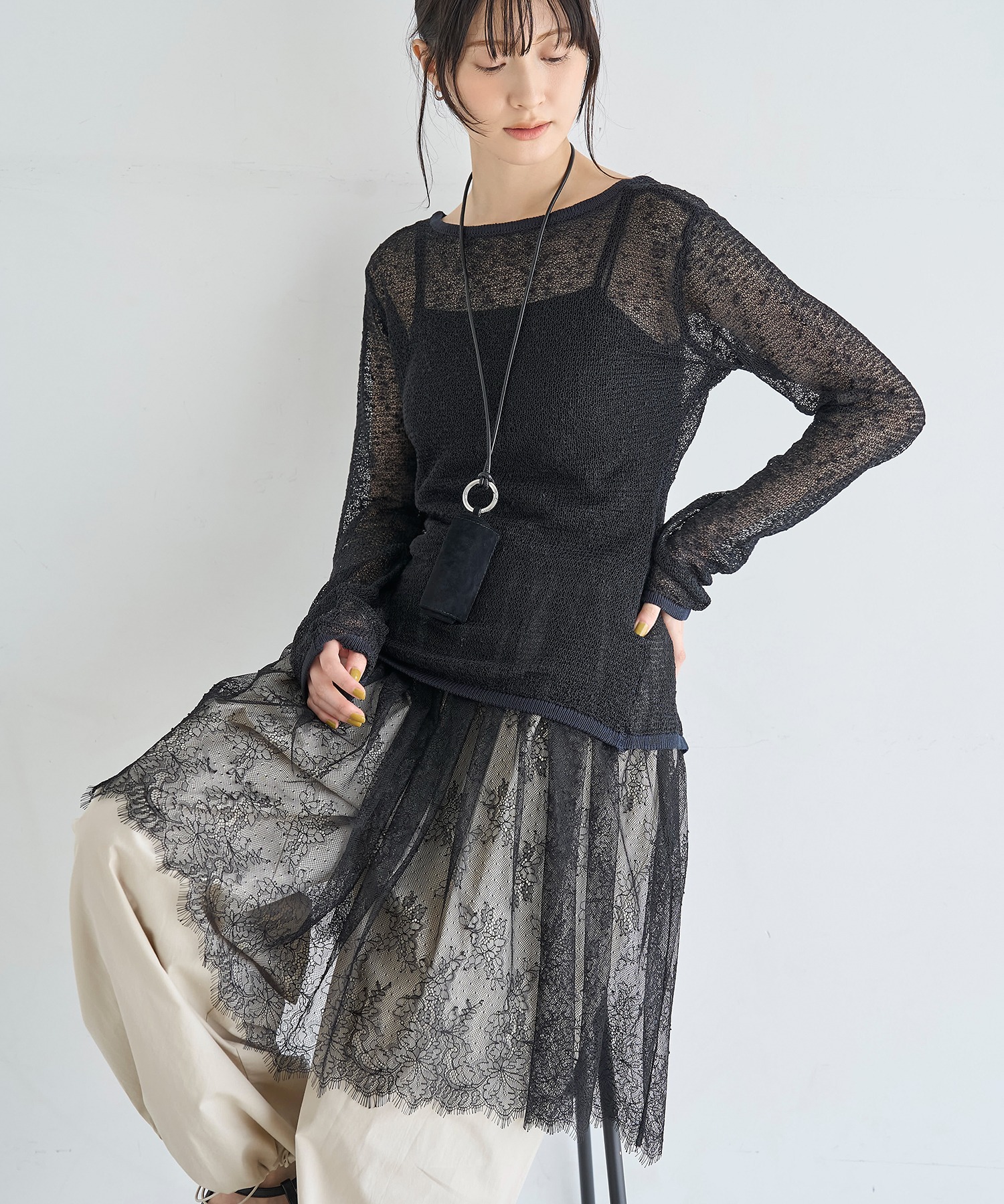 model：H166 着用サイズ：MT