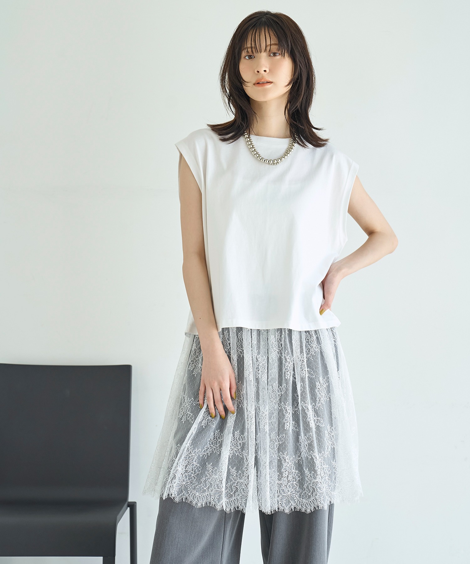 model：H166 着用サイズ：MT