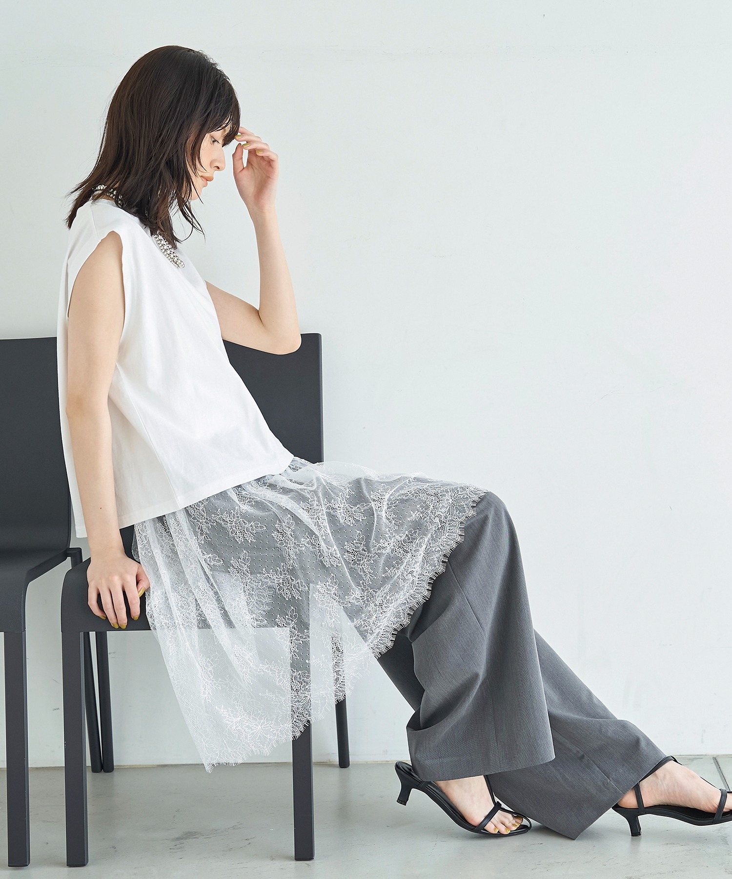 model：H166 着用サイズ：MT