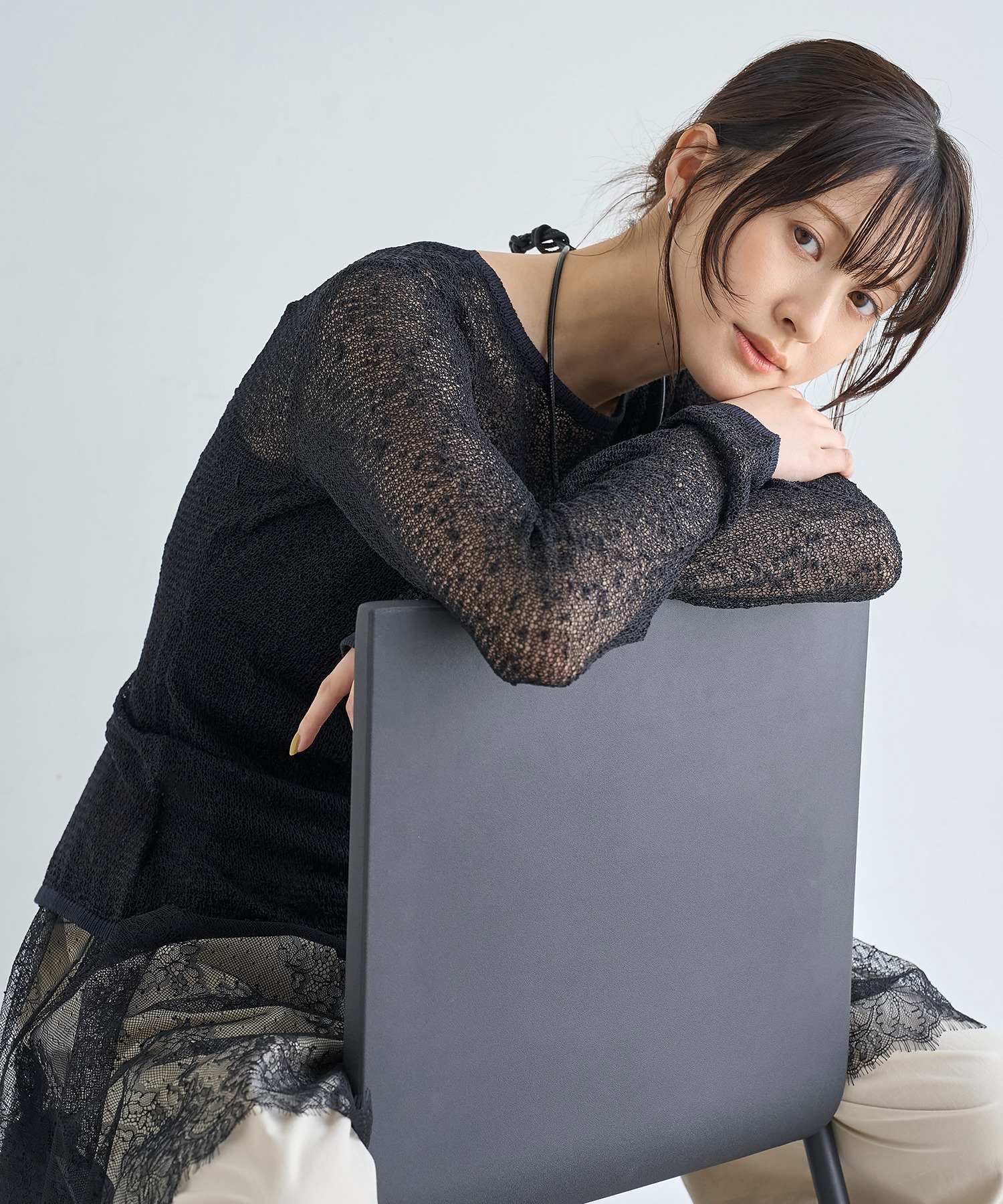 model：H166 着用サイズ：MT