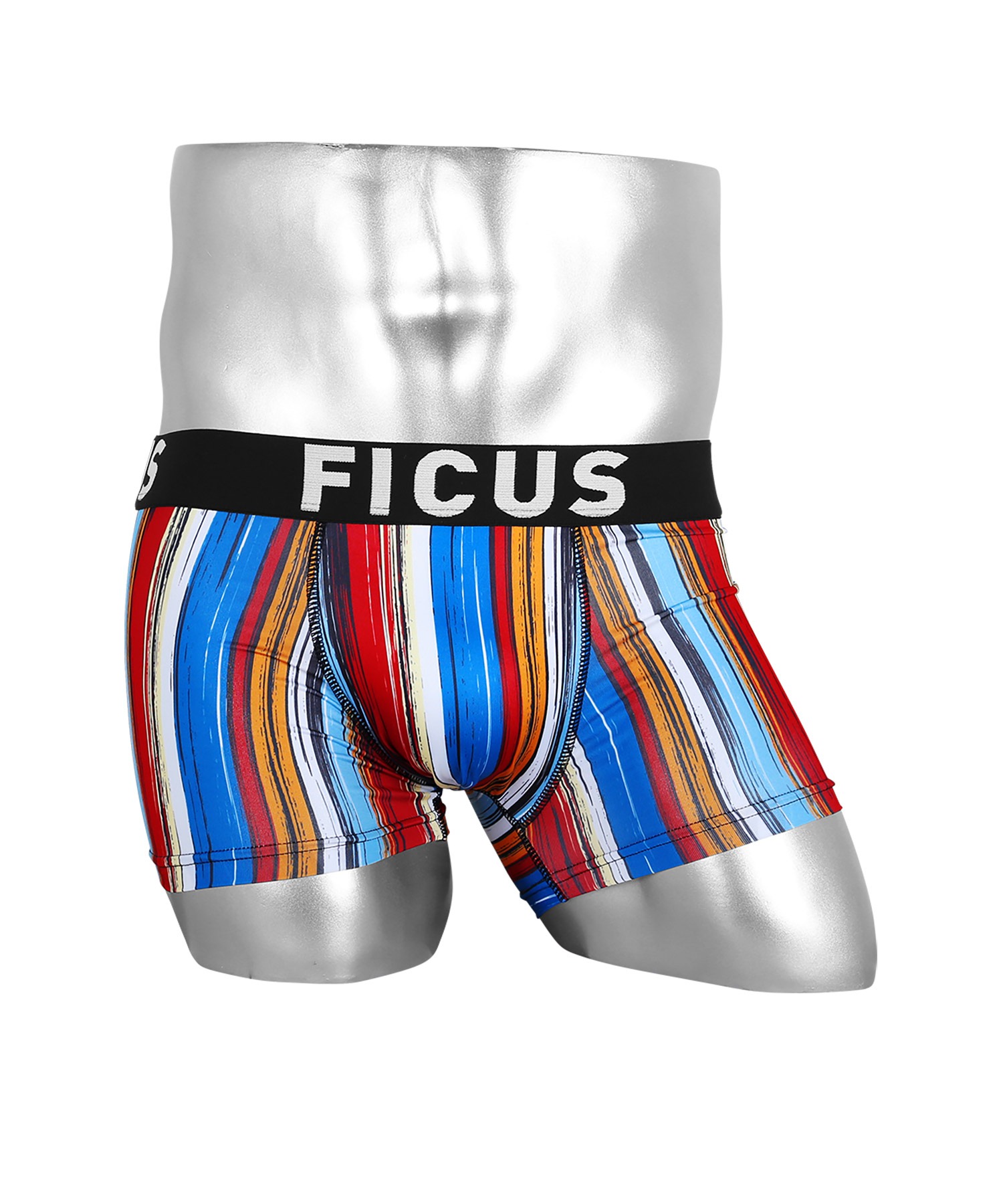 FICUSFICUS フィークス ボクサーパンツ メンズ アンダーウェア 品質満点 カラフル 倉 下着 ツルツル ストライプ