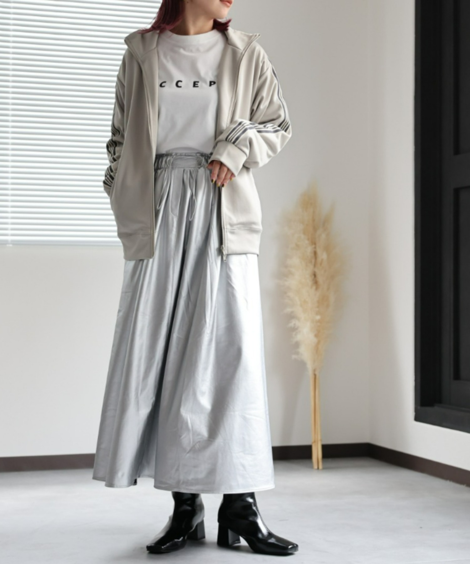 model:162㎝　着用サイズ:FREE