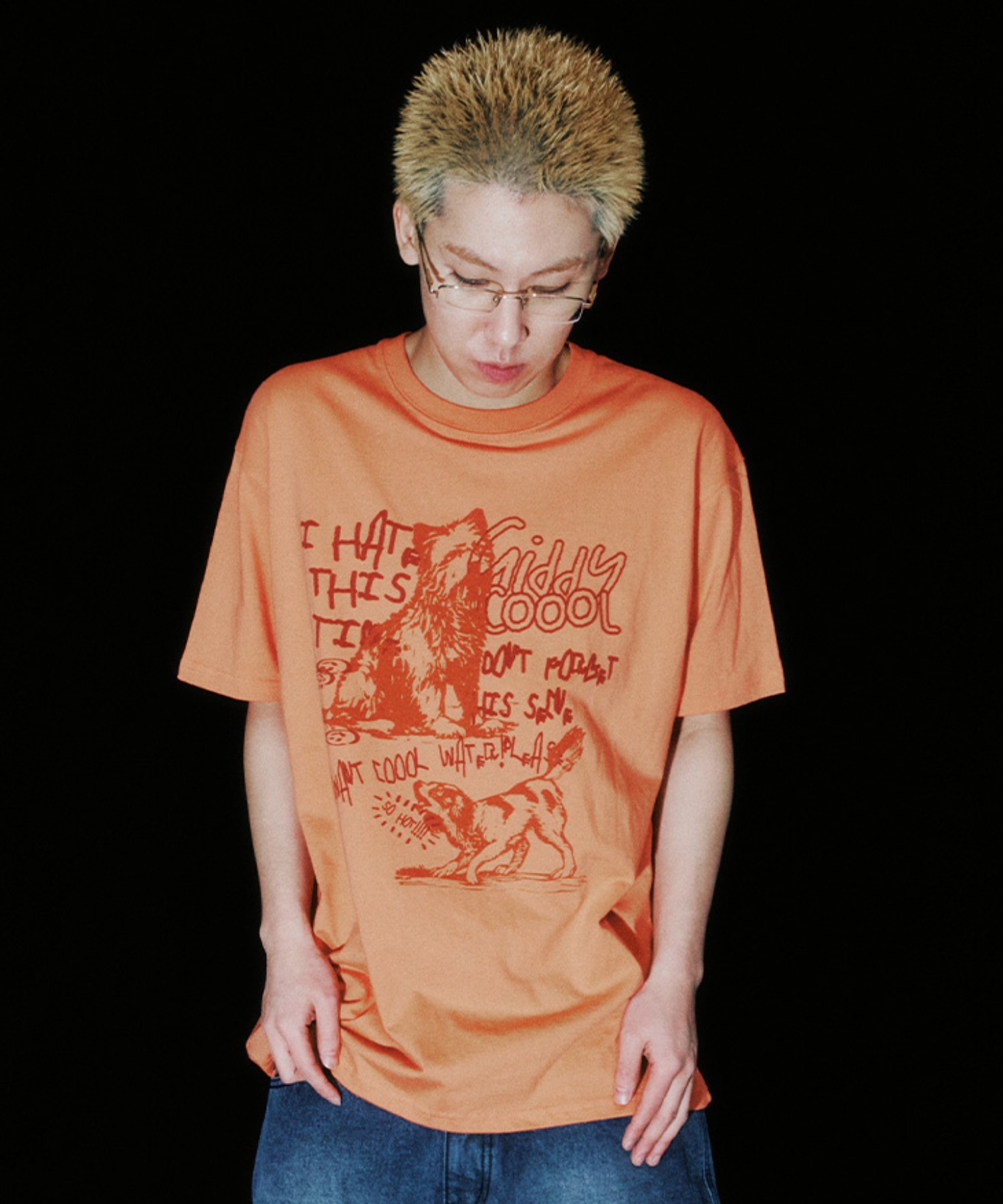 A'GEM/9 × .kom 『ISTKUNST/イストクンスト』 PUPPY TEE/パピー T