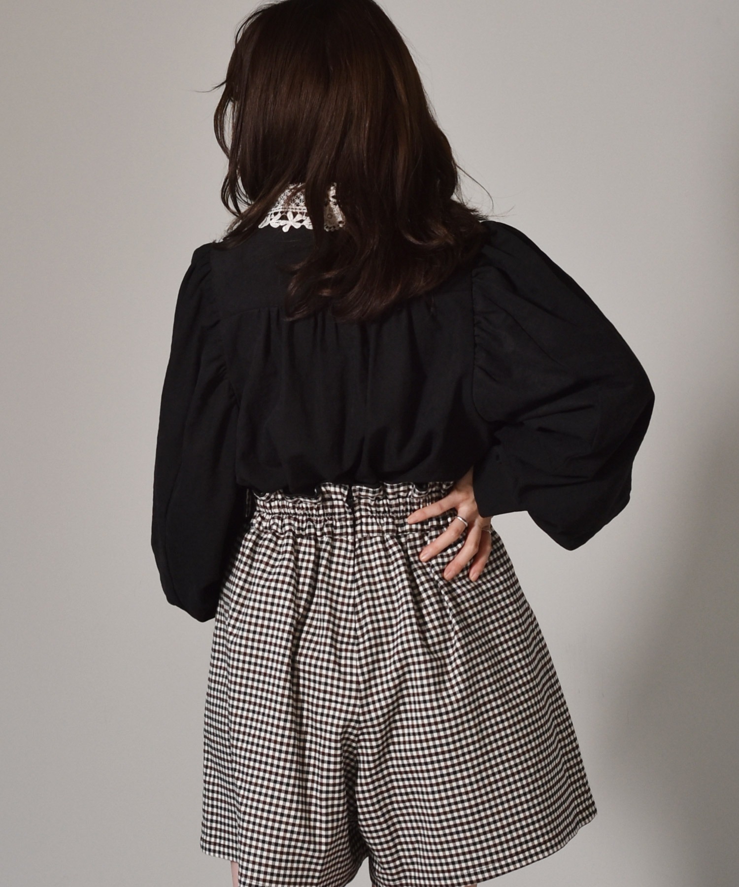 襟レース2wayパワショルブラウス Ems Excite Retro Girl Online Store レトロガールオンラインストア