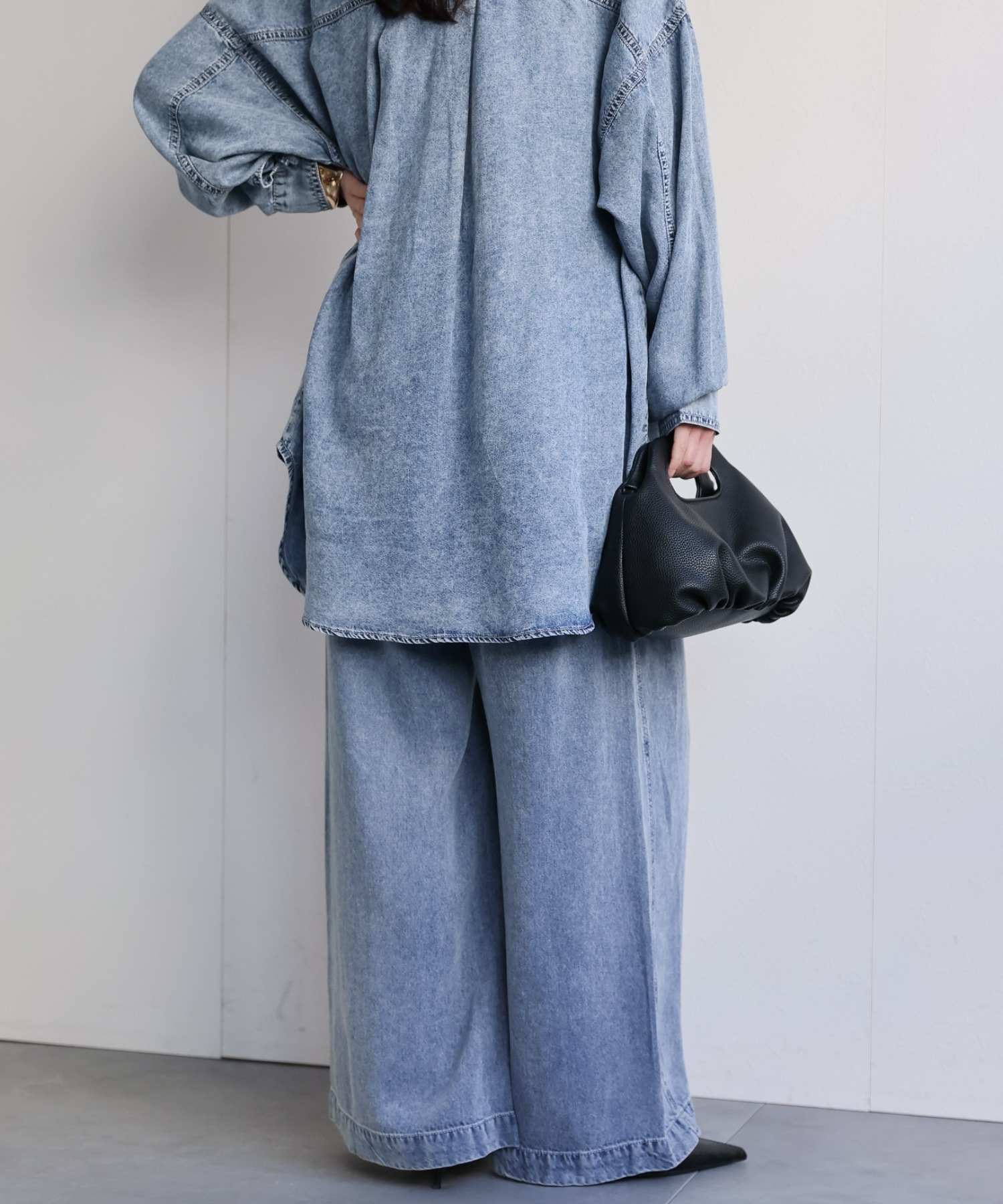 model：156cm 着用サイズ：FREE