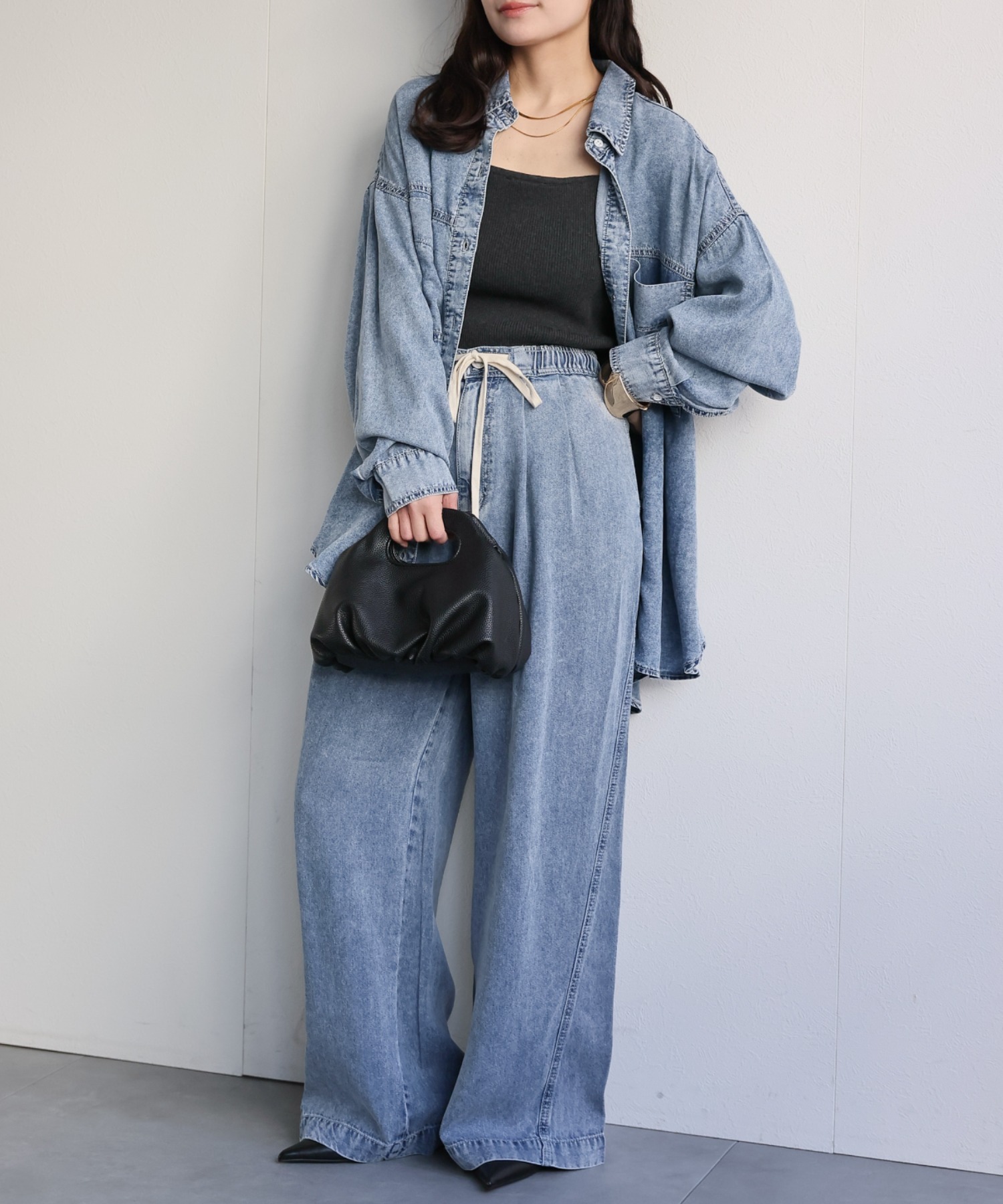 model：156cm 着用サイズ：FREE