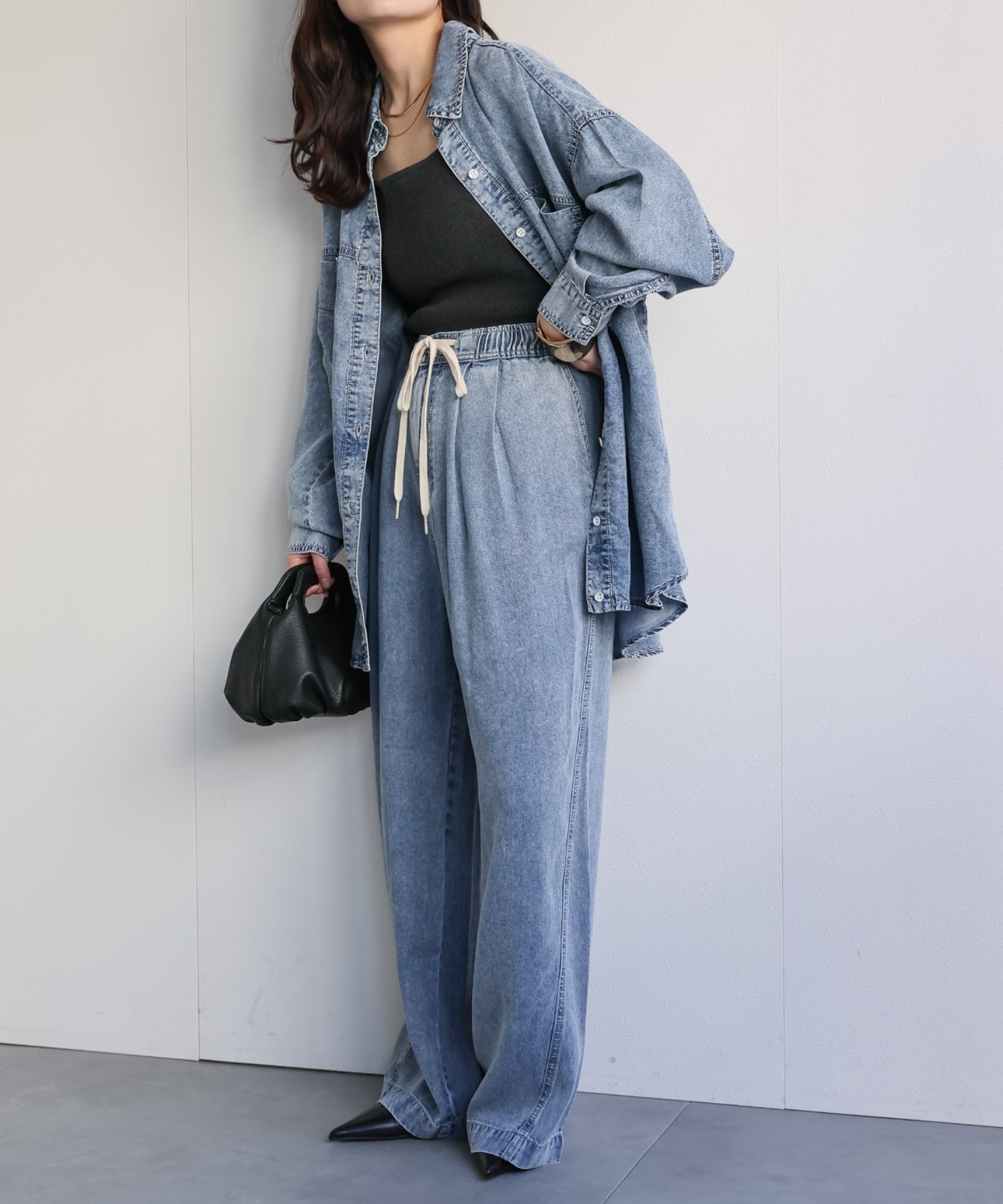 model：156cm 着用サイズ：FREE