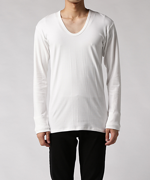 SCOOP NECK LONG SLEEVE N.HOOLYWOOD UNDER WEAR│N-HOOLYWOOD.COM