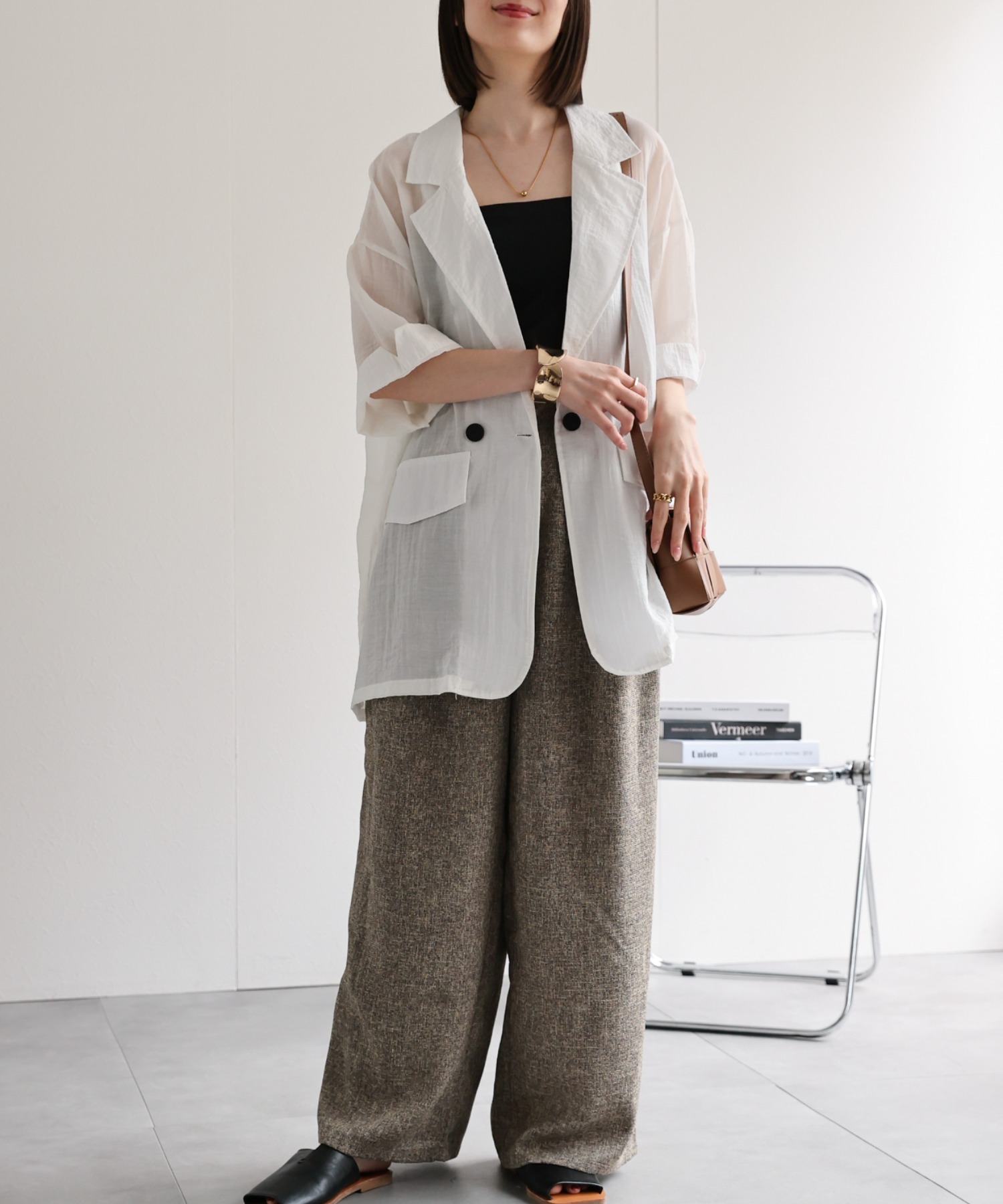 model：162cm 着用サイズ：F