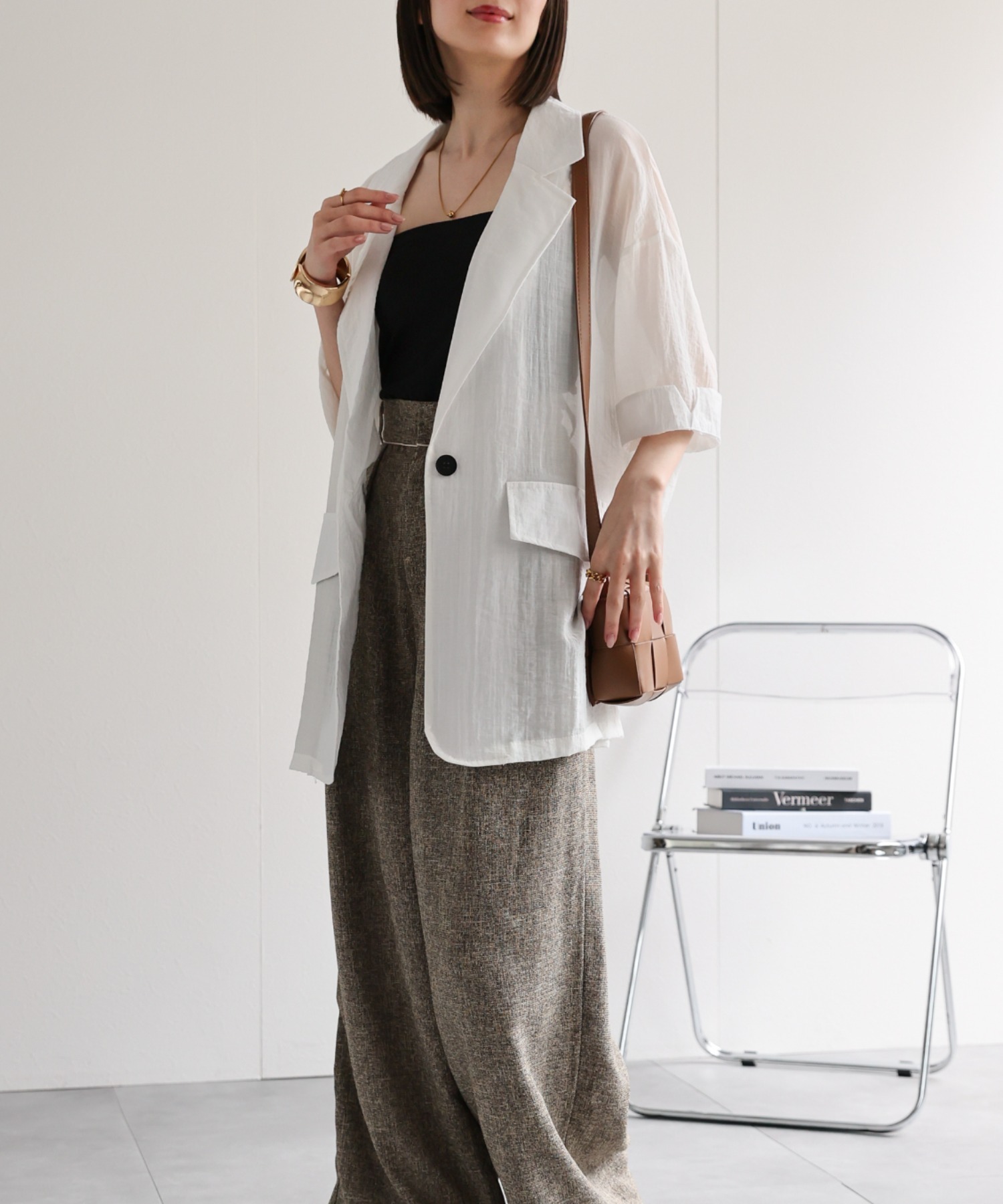 model：162cm 着用サイズ：F