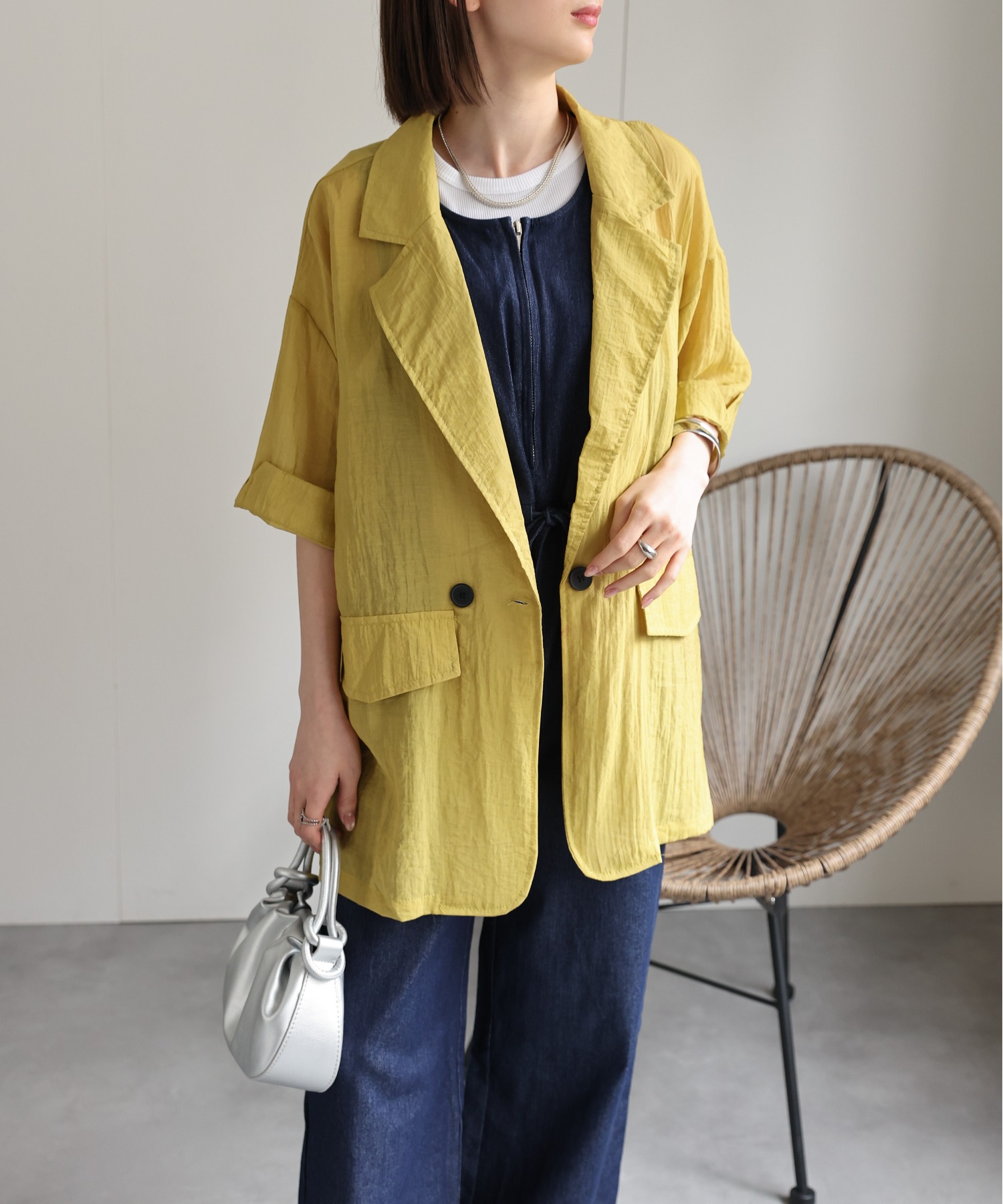 model：162cm 着用サイズ：F