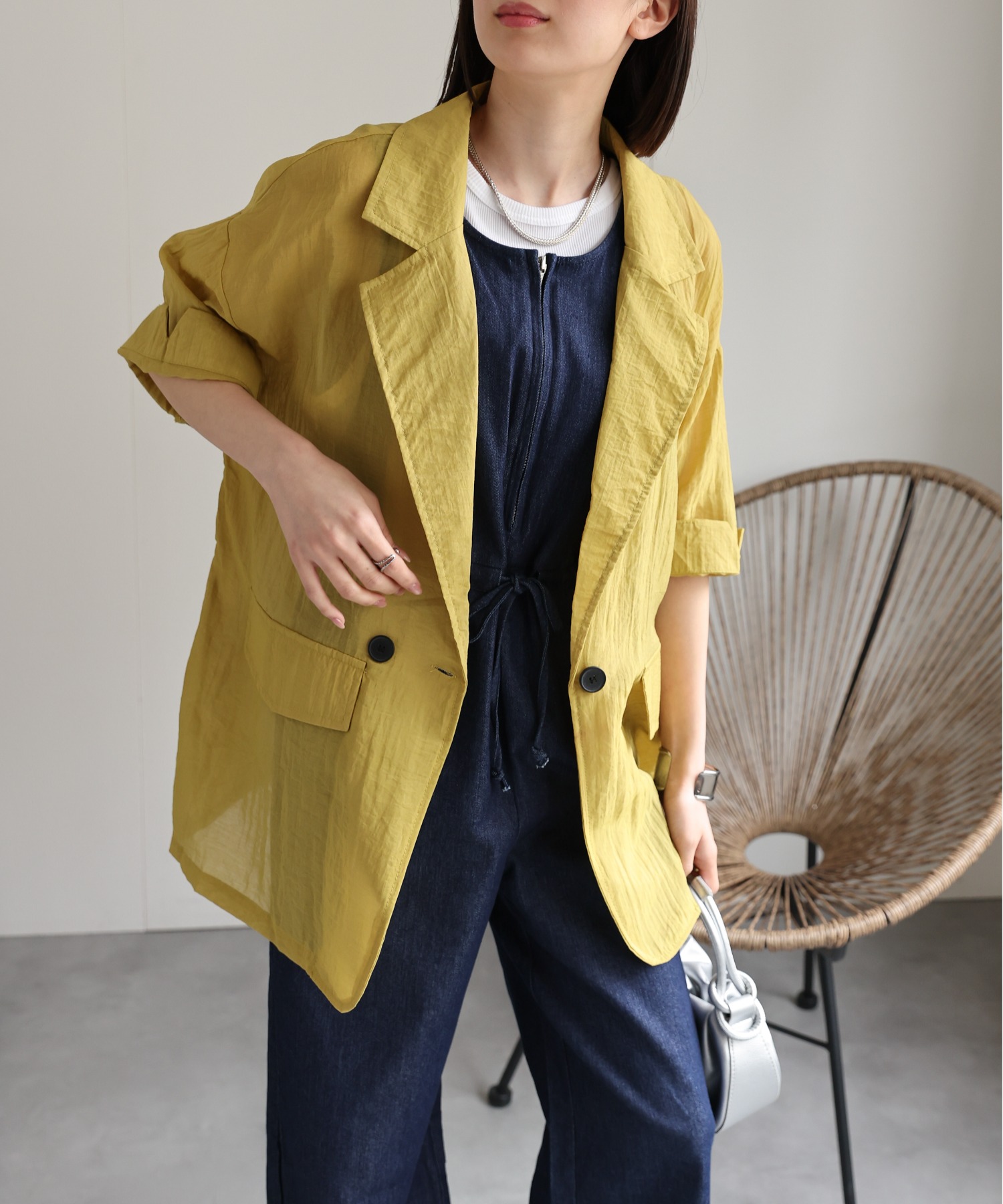 model：162cm 着用サイズ：F