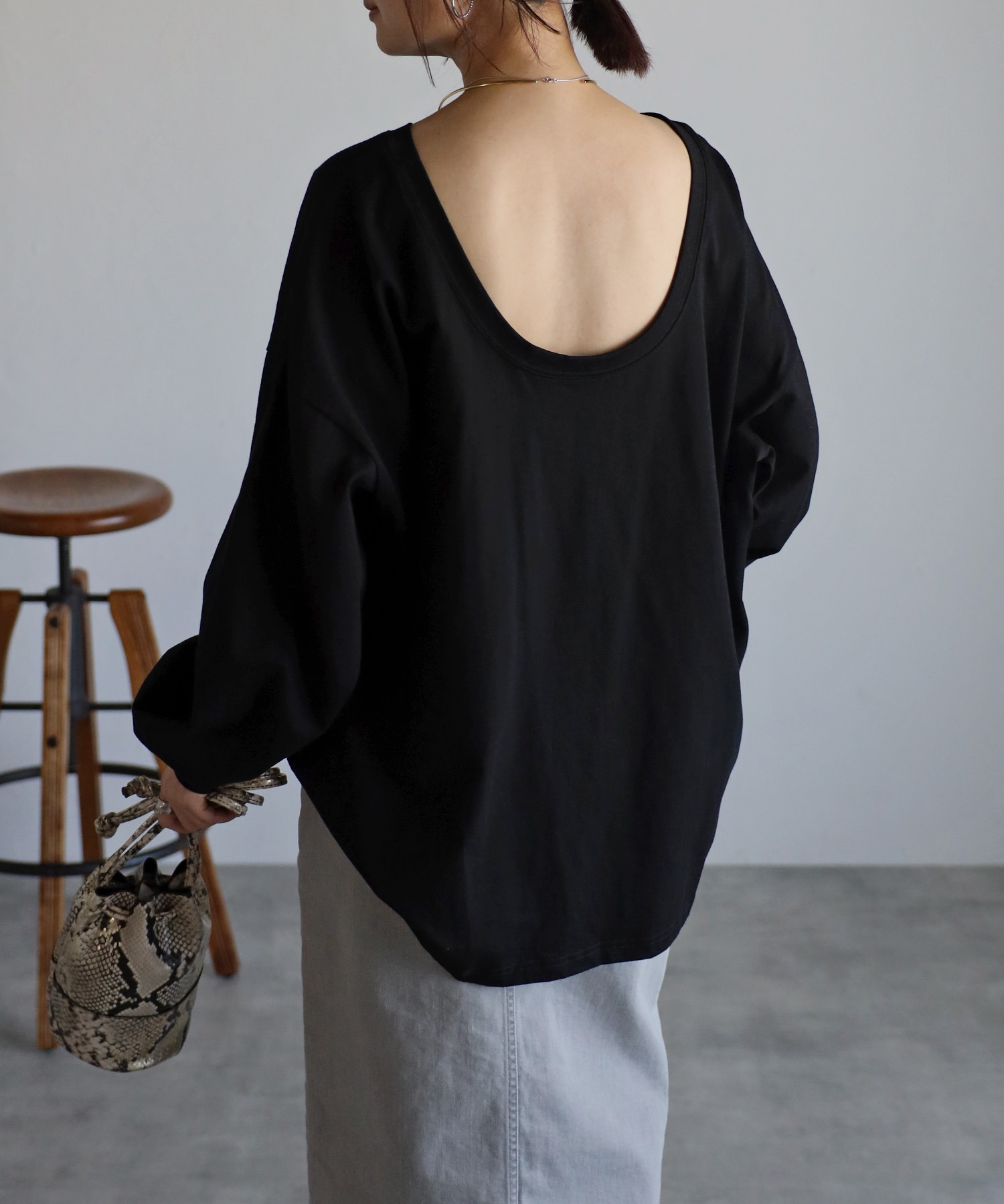 model：H158 着用サイズ：FREE