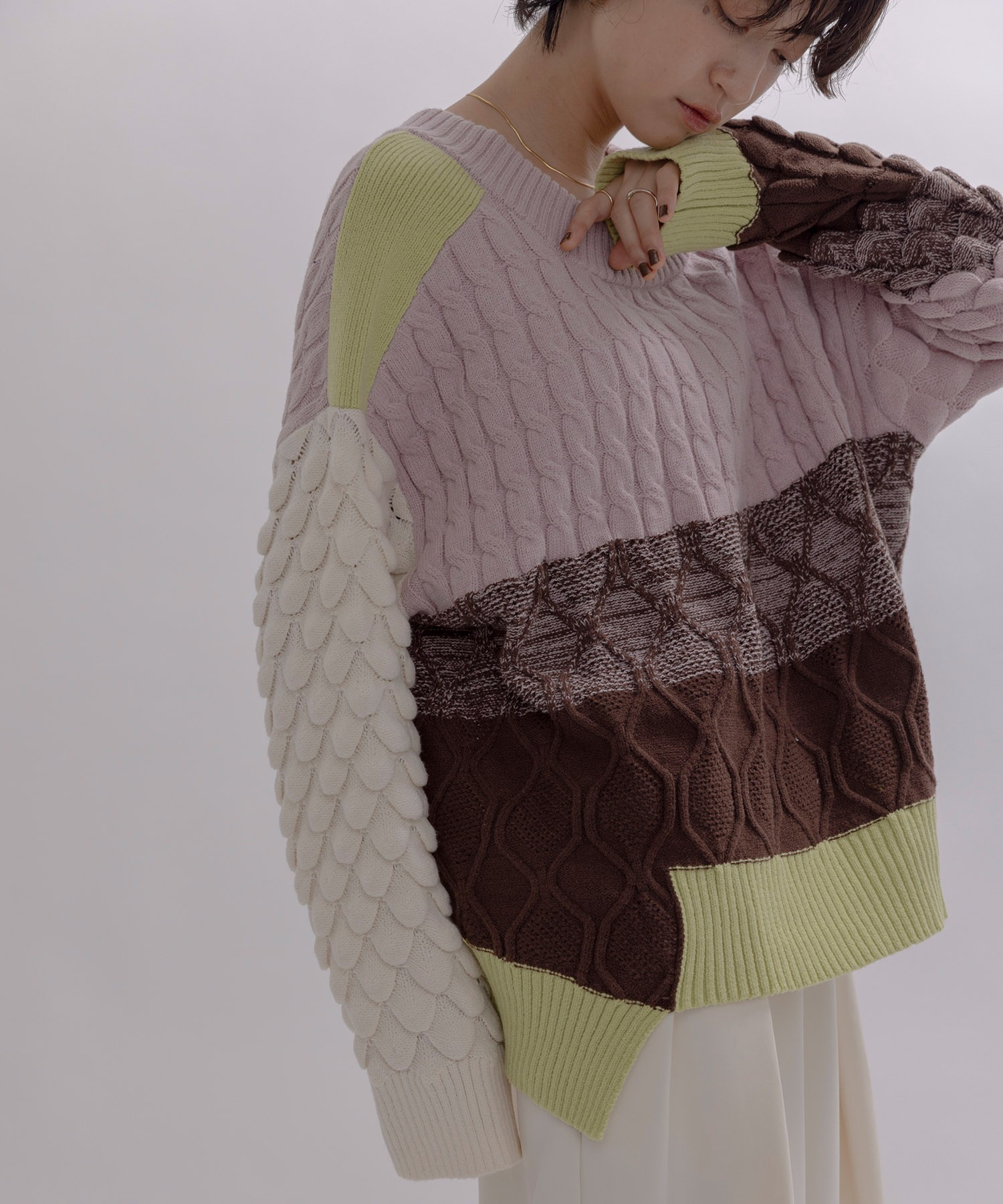 MIXケーブルニット Eimee Law│Eimee Law & LHELBIE 公式