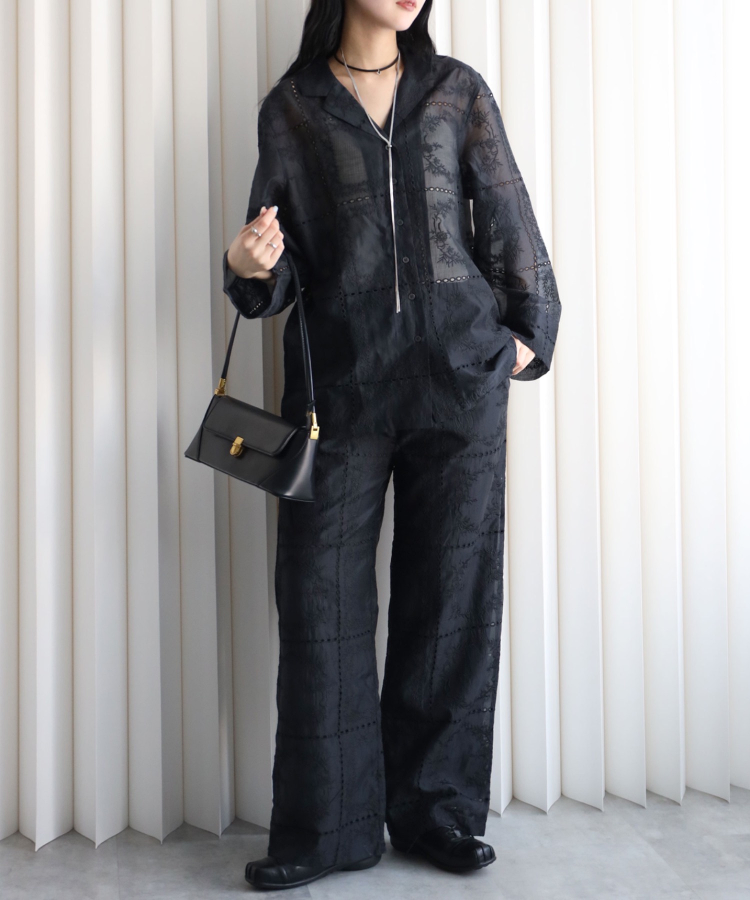 model：164cm. 着用サイズ：FREE