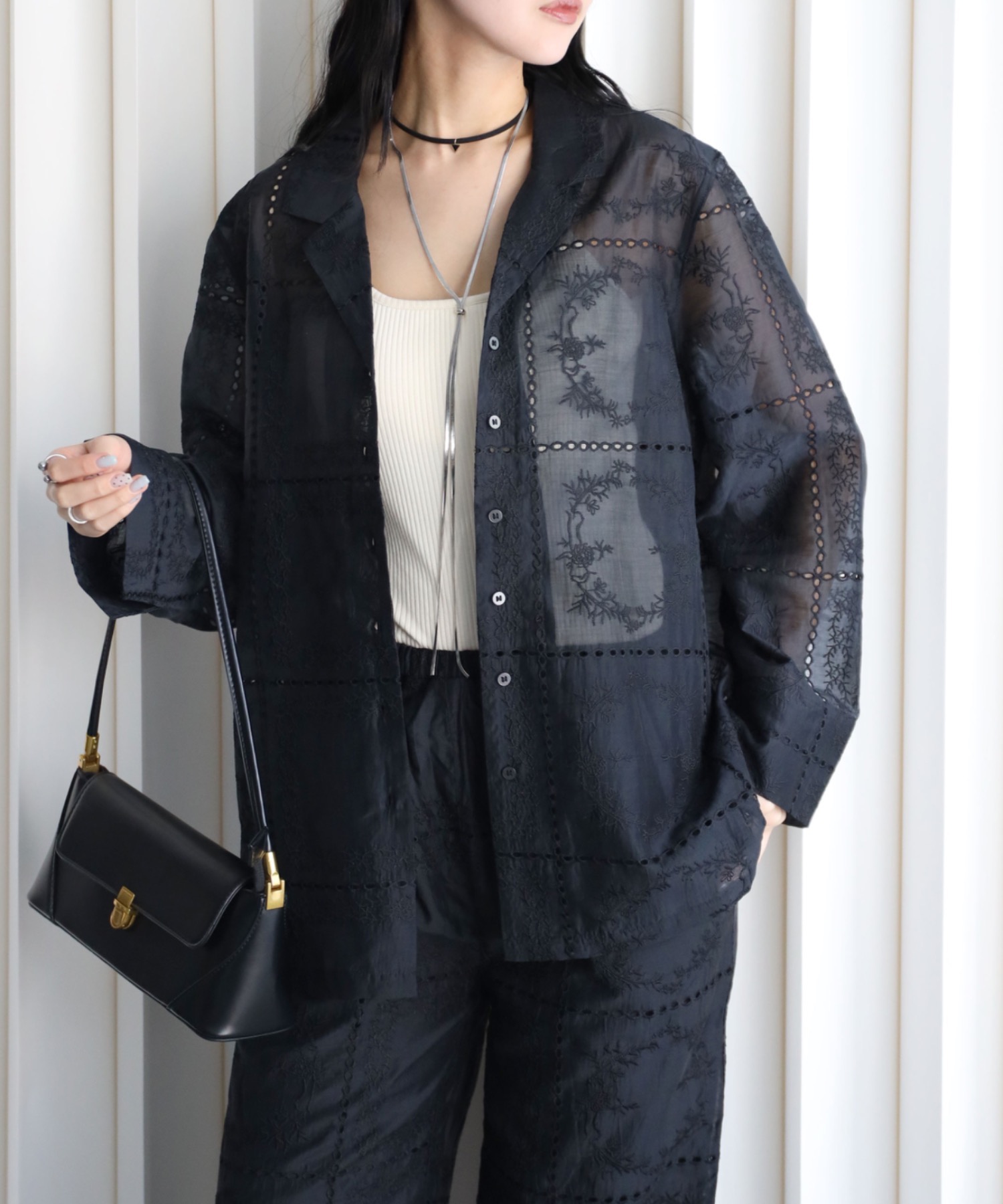 model：164cm. 着用サイズ：FREE