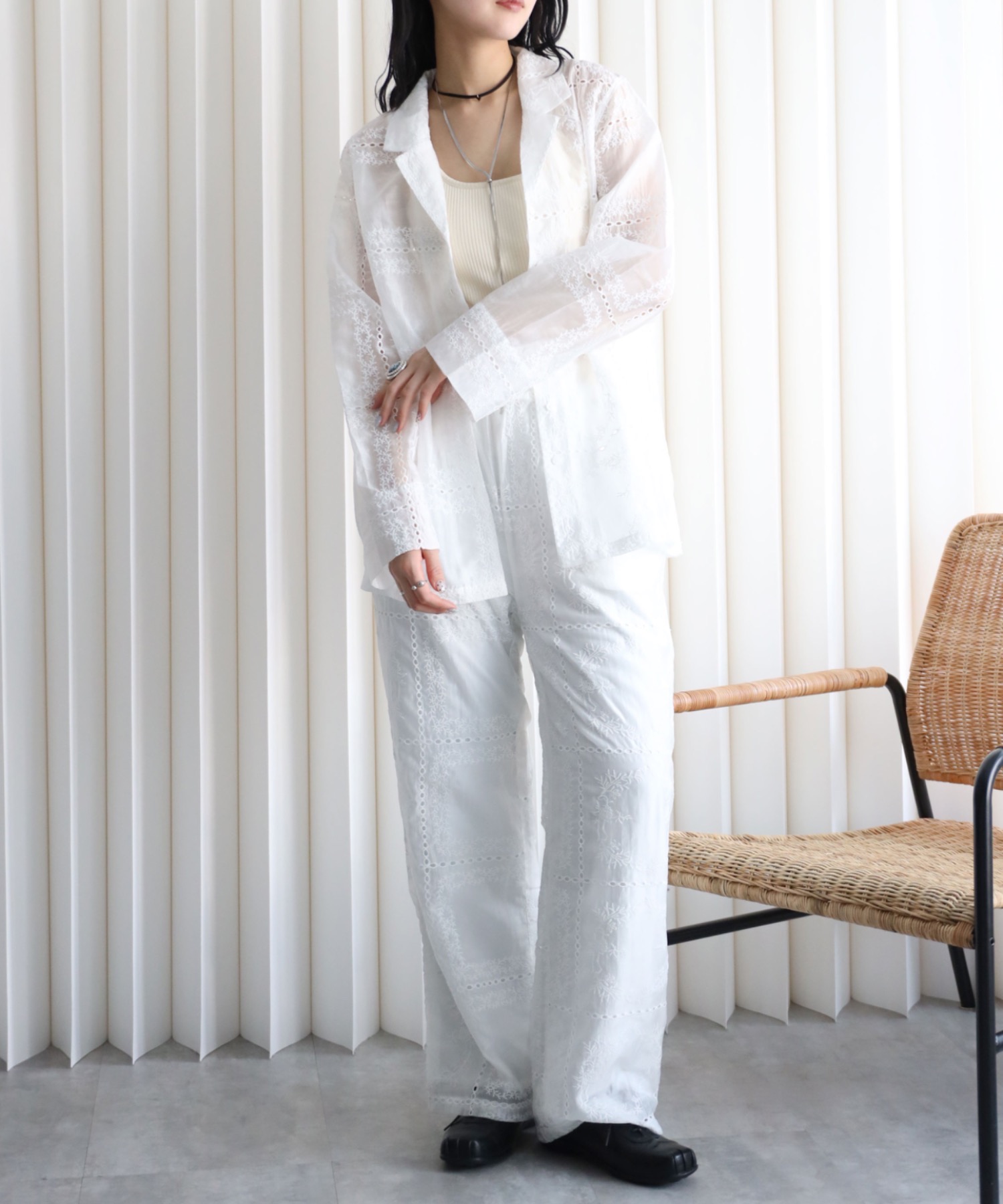 model：164cm. 着用サイズ：FREE