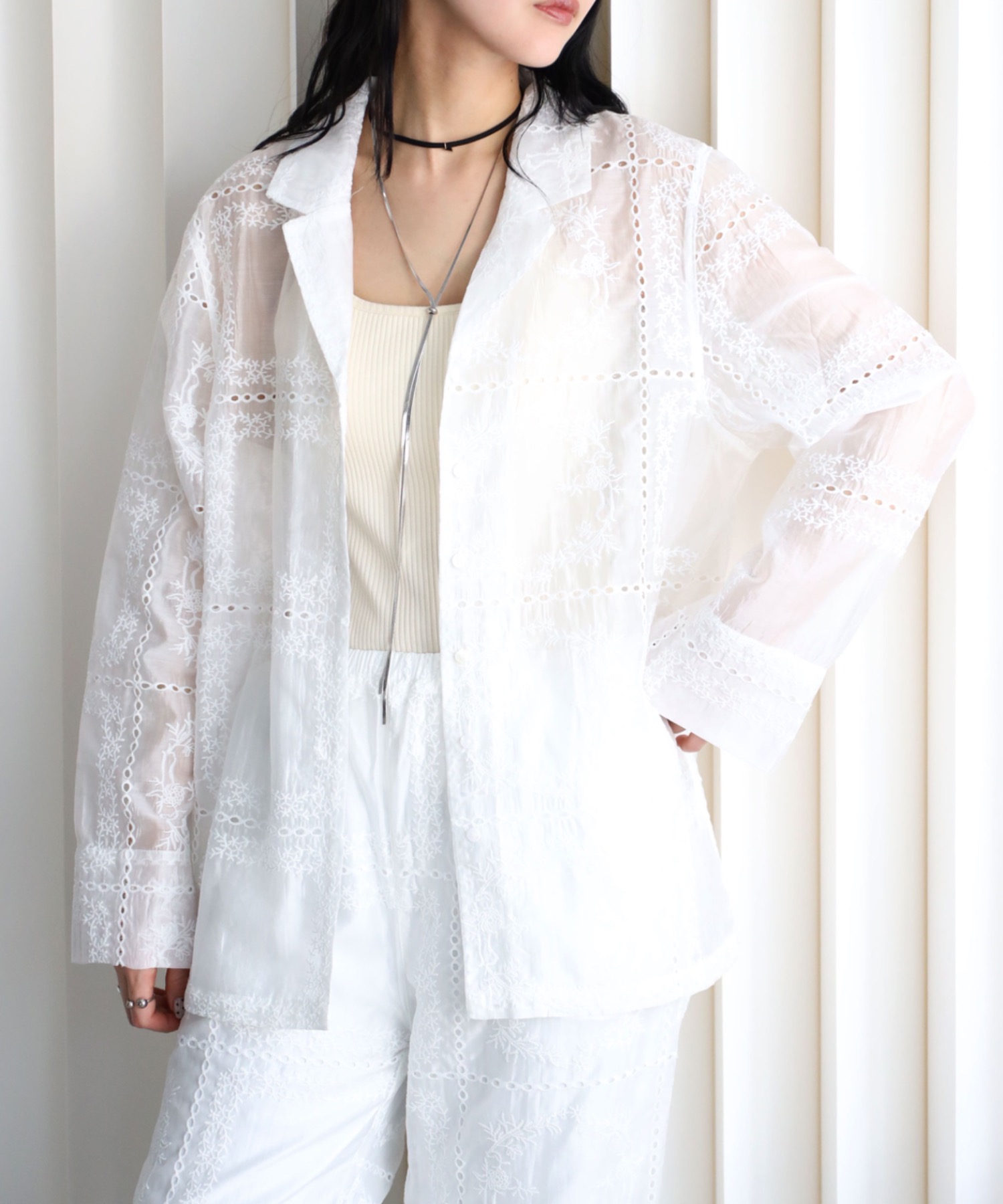 model：164cm. 着用サイズ：FREE