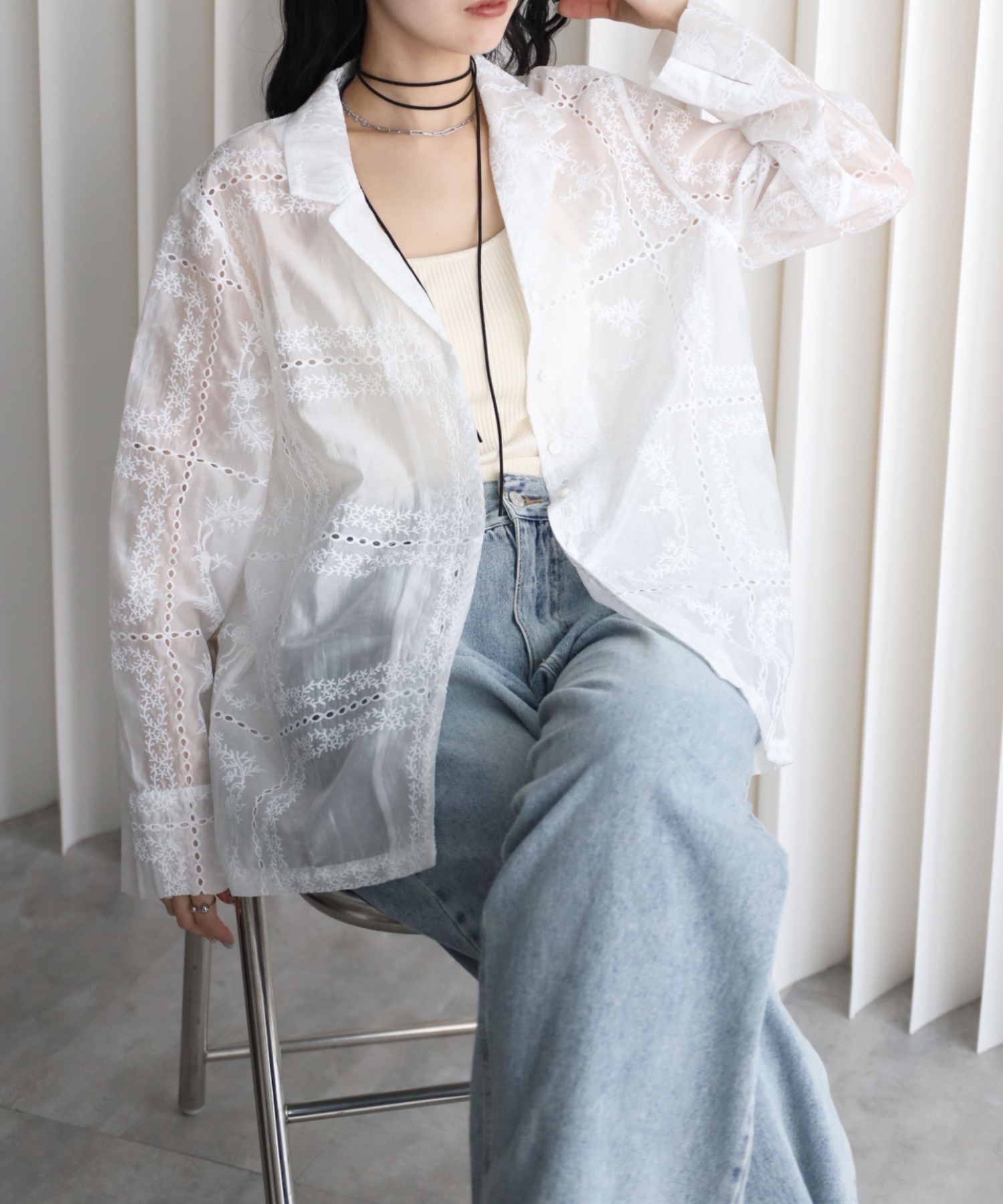 model：164cm. 着用サイズ：FREE