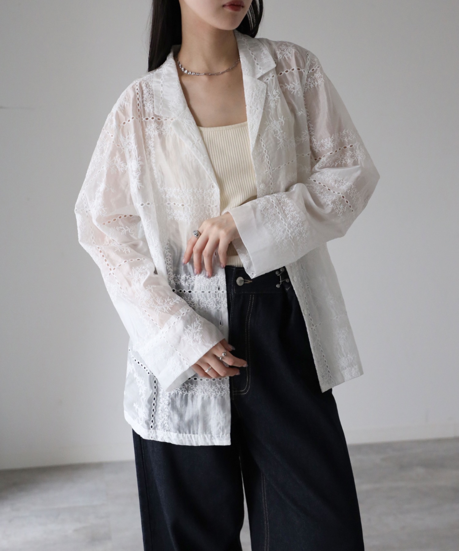 model：164cm. 着用サイズ：FREE