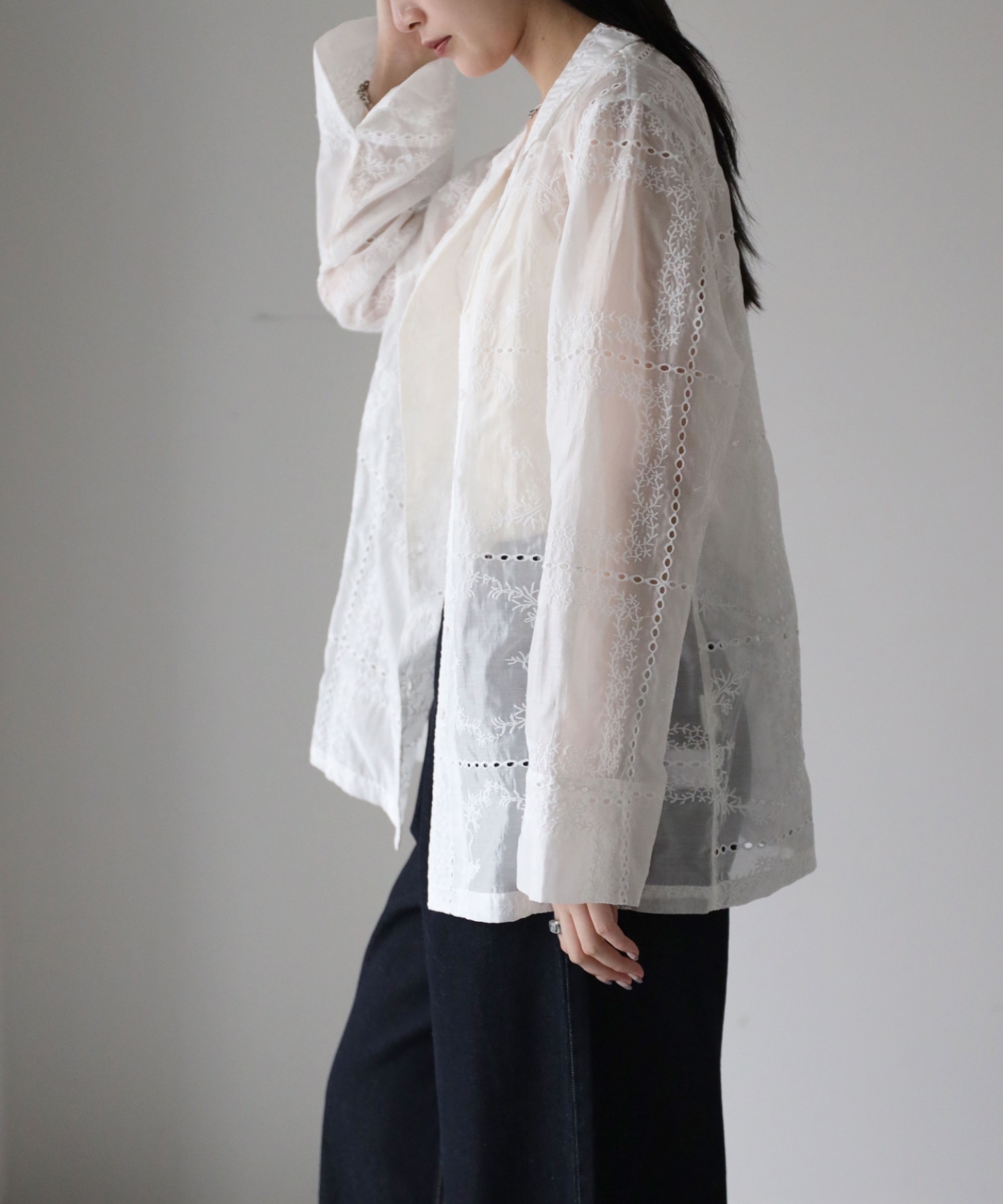 model：164cm. 着用サイズ：FREE