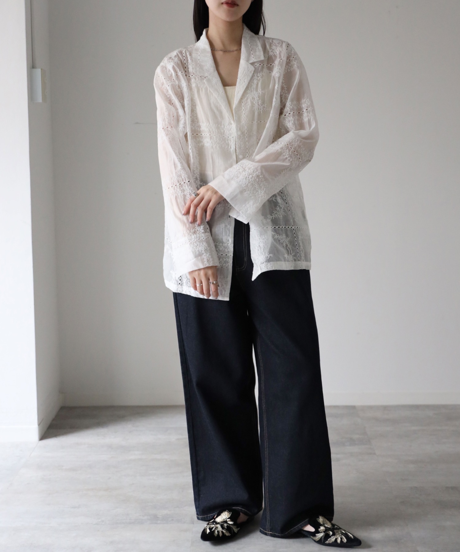 model：164cm. 着用サイズ：FREE