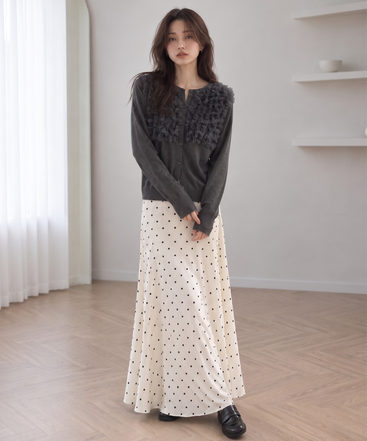 model：160cm
着用サイズ：FREE