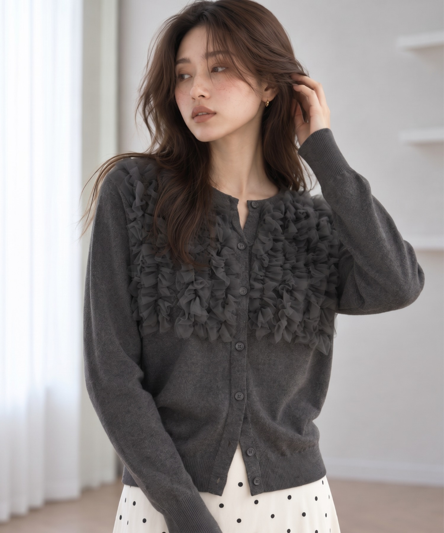model：160cm
着用サイズ：FREE