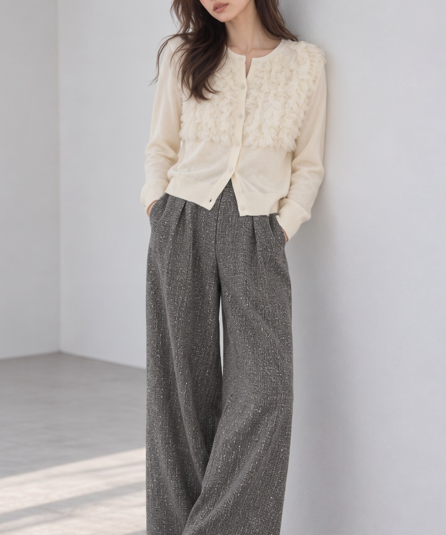 model：160cm
着用サイズ：FREE