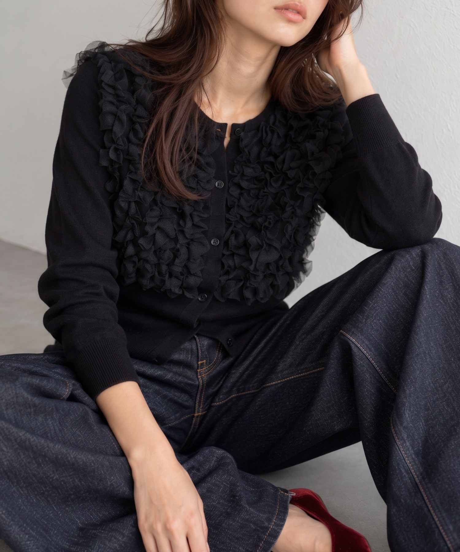 model：160cm
着用サイズ：FREE
