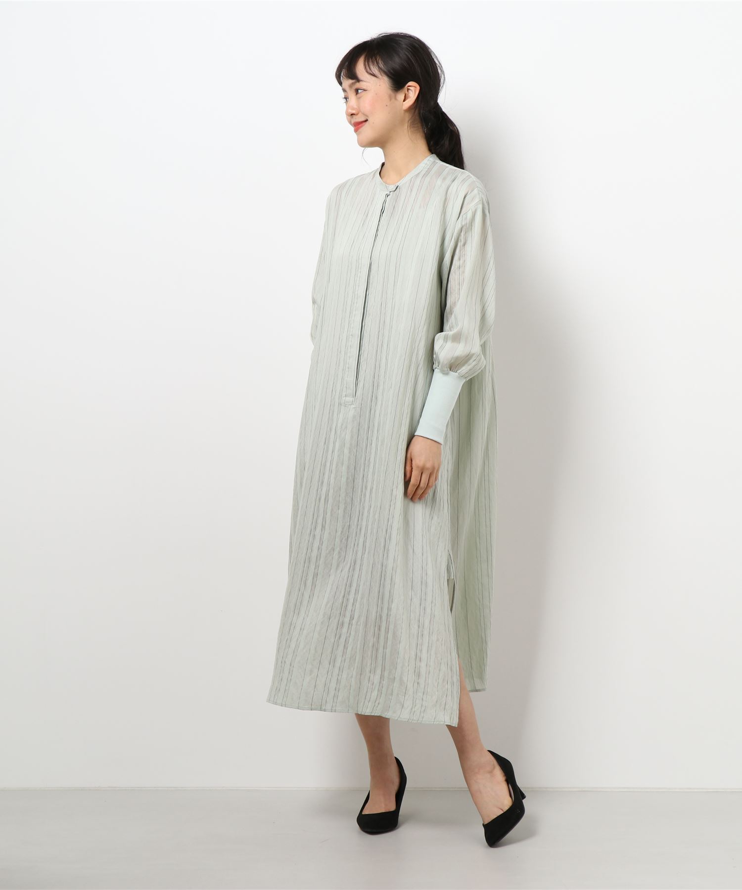 ストライプロングワンピース Urban Tales Com