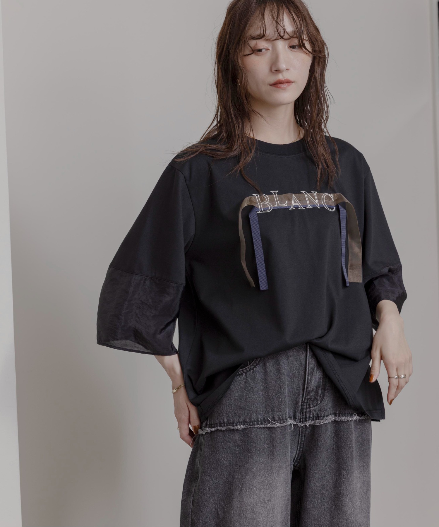 テープロゴ エンブロ切替トップス Eimee Law│Eimee Law