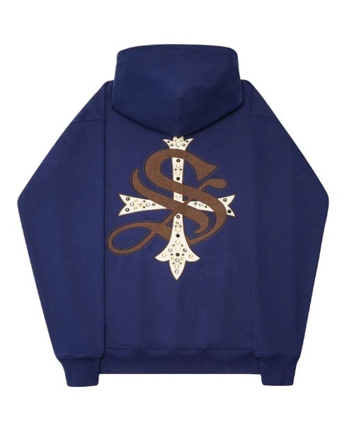 A'GEM/9 × .kom『SUPPLIER/サプライヤー』STUDS CROSS HOODIE