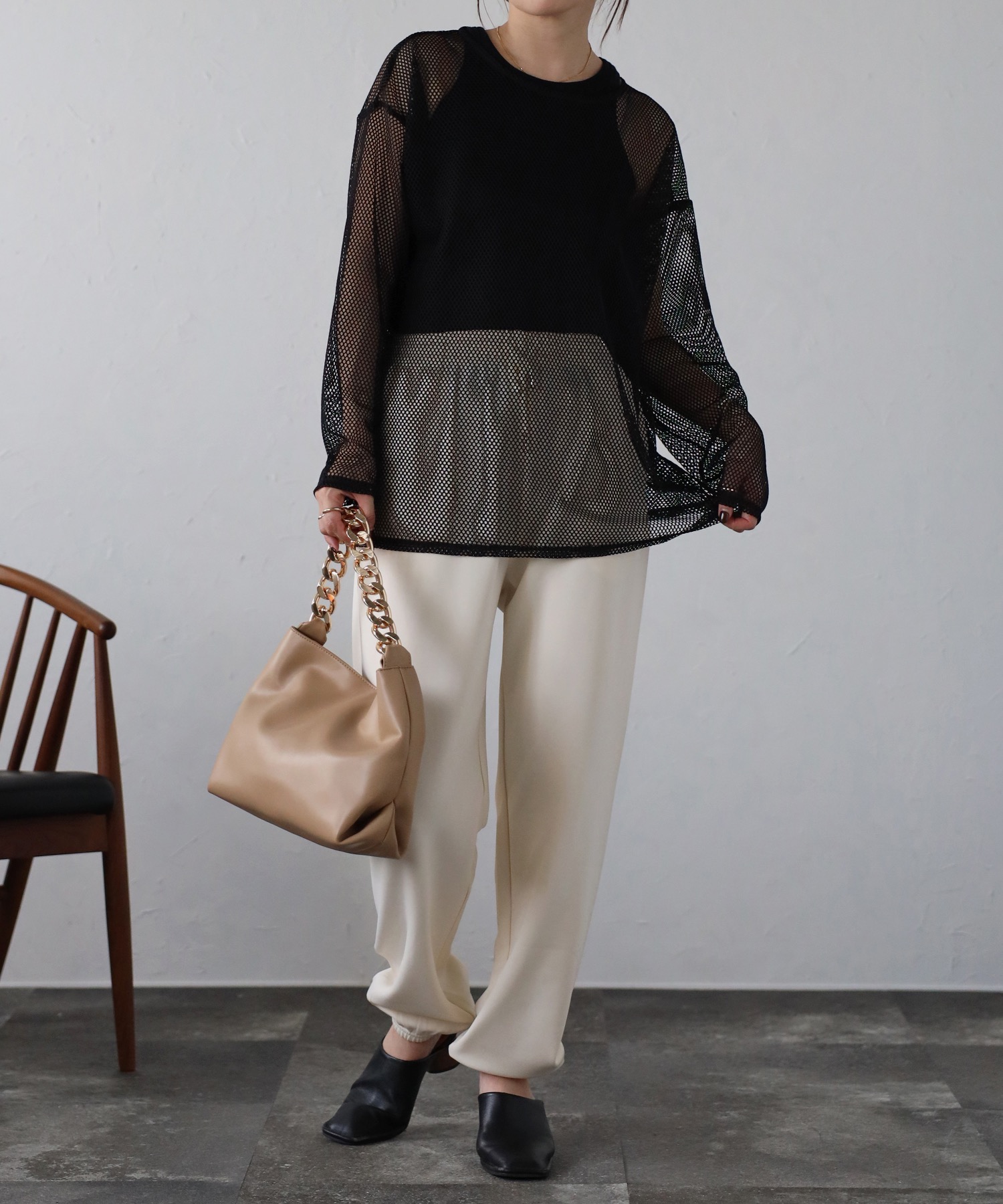 model:162cm  着用サイズ:FREE