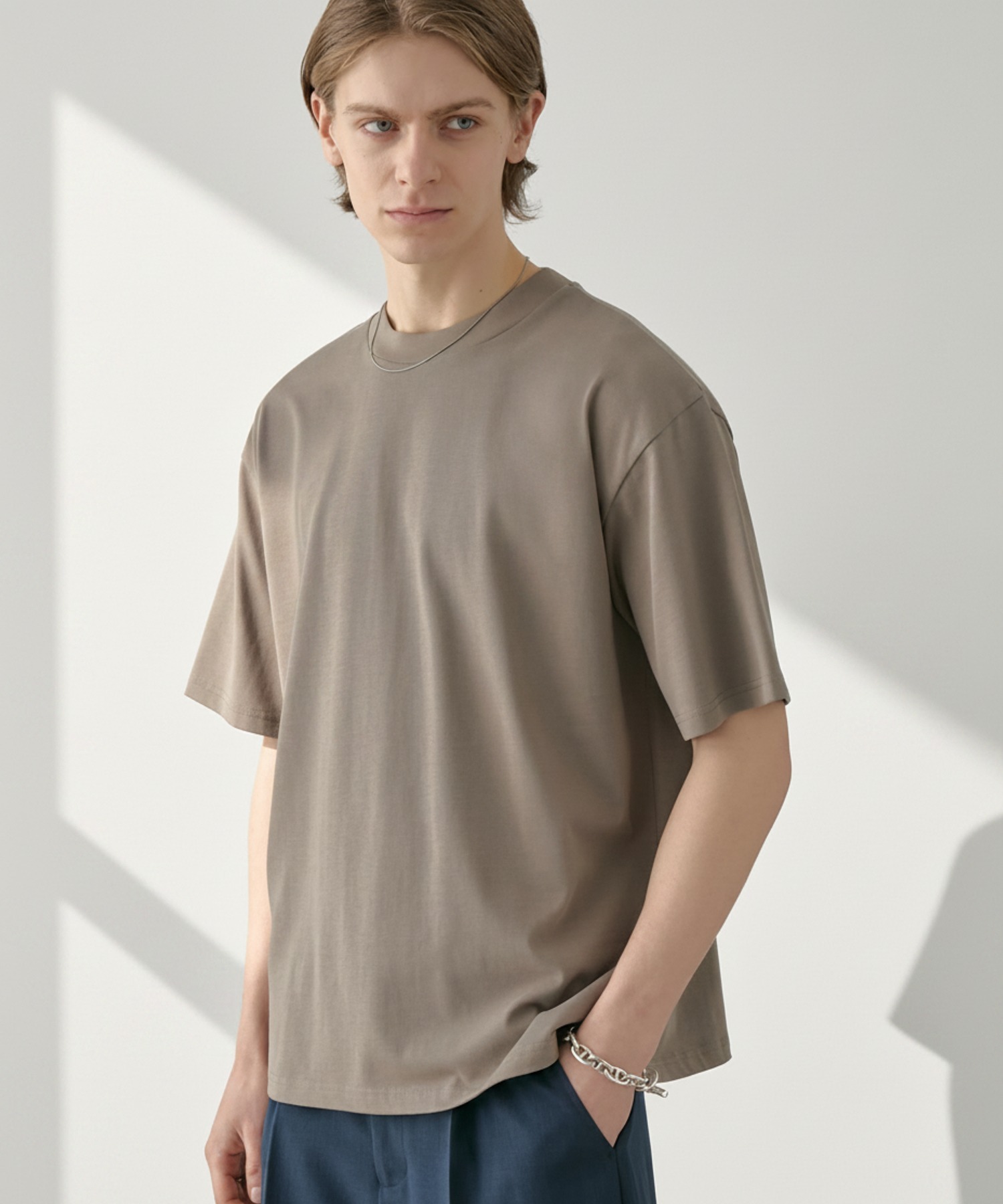 バドワイザー　Tシャツ　ボックスシルエット 接触冷感 ボックスシルエット サイドスリット ベーシック 半袖Tシャツ
