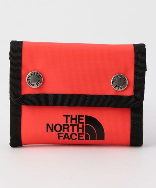 ＜coen コーエン＞ メンズ THE NORTH FACE(ザノースフェイス)Dot Wallet(ミニウォレット/ミニ財布/コインケース) オレンジ画像