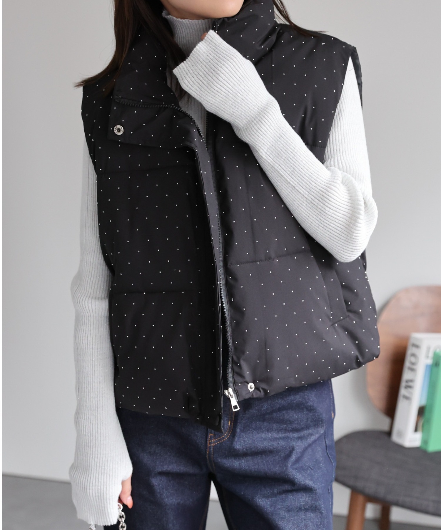 model：162cm 着用サイズ：F