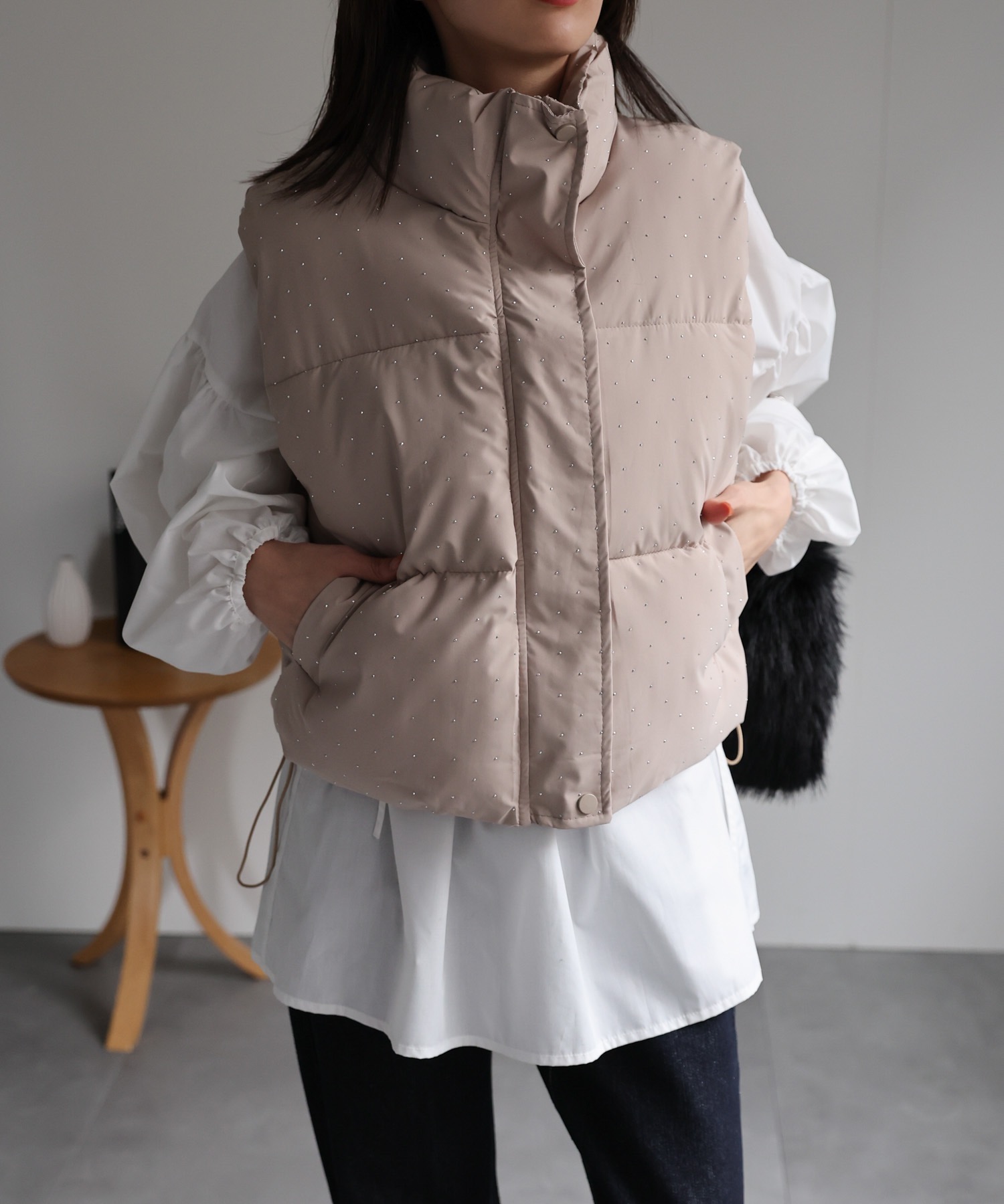 model：162cm 着用サイズ：F