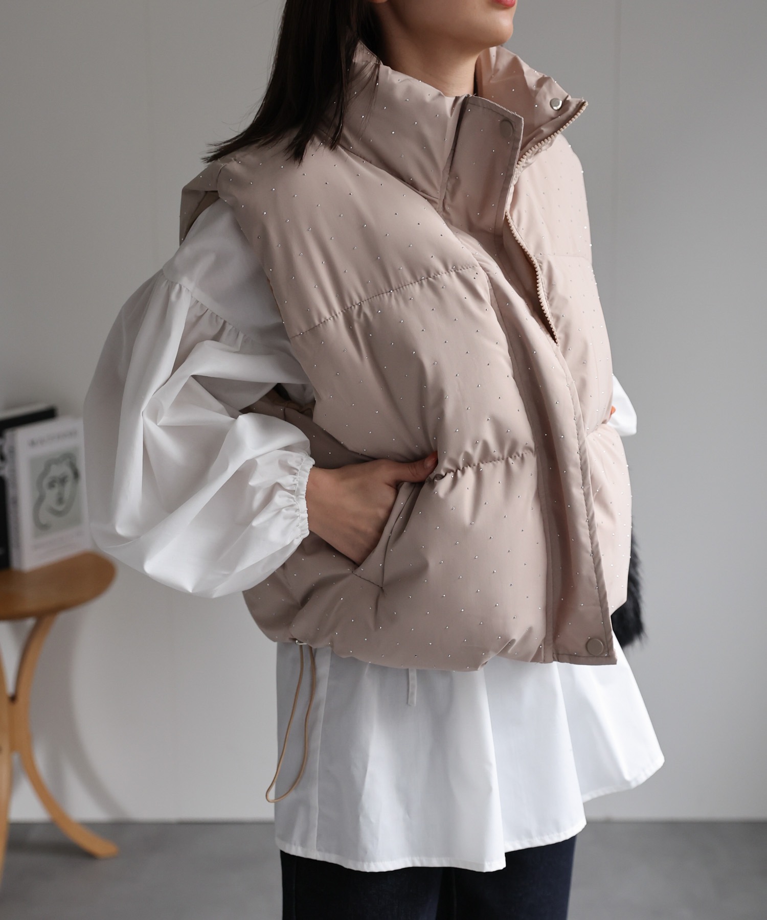 model：162cm 着用サイズ：F