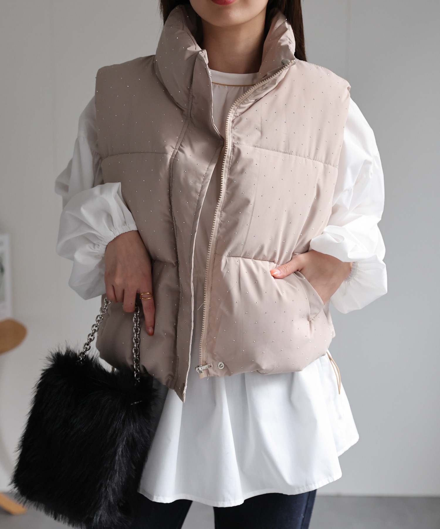 model：162cm 着用サイズ：F