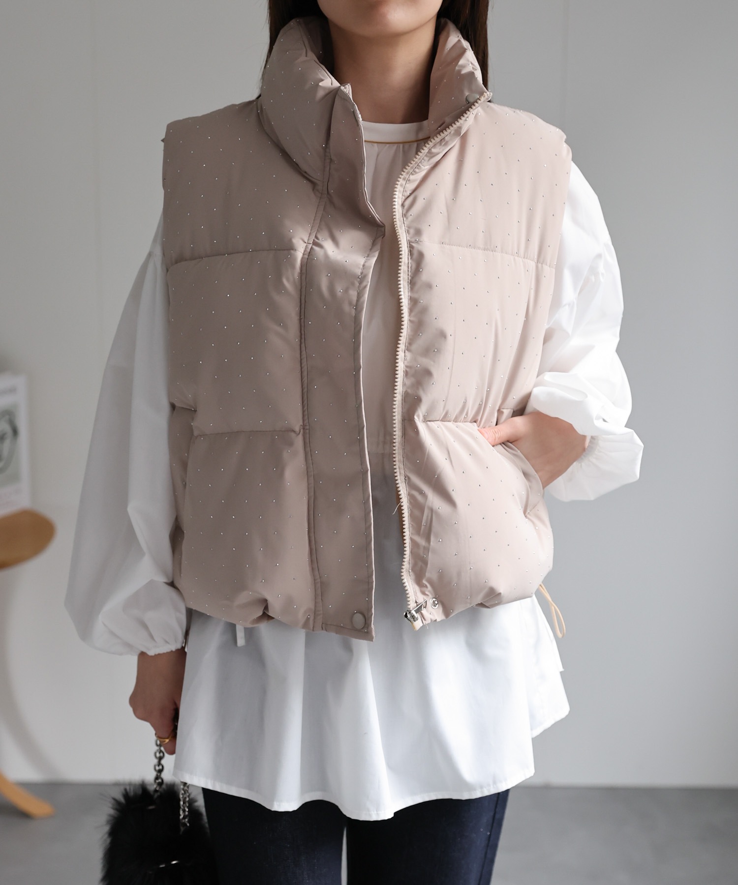 model：162cm 着用サイズ：F