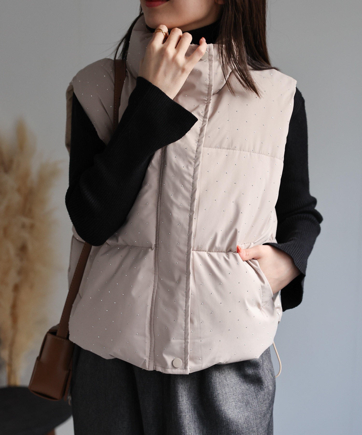 model：162cm 着用サイズ：F