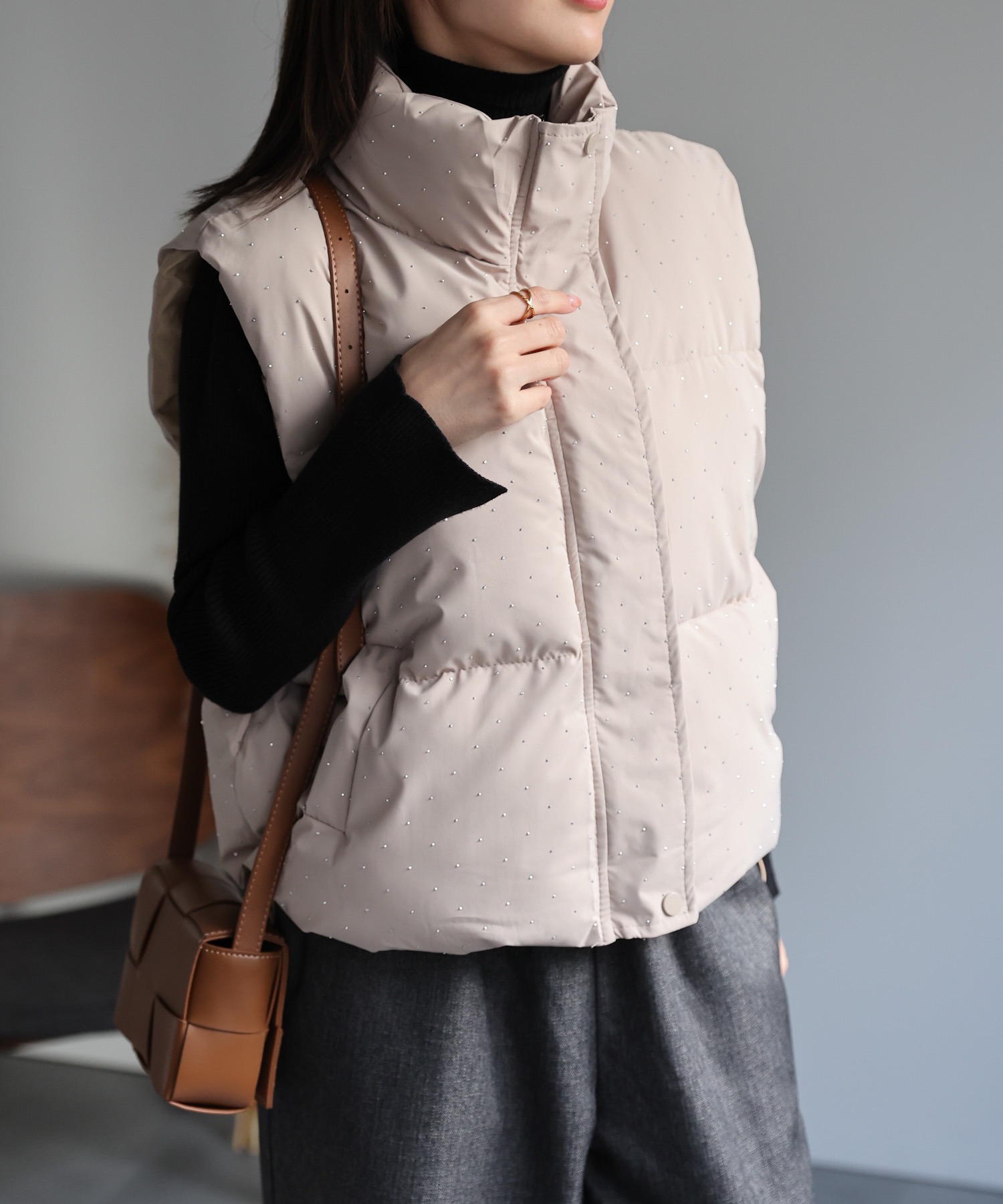 model：162cm 着用サイズ：F