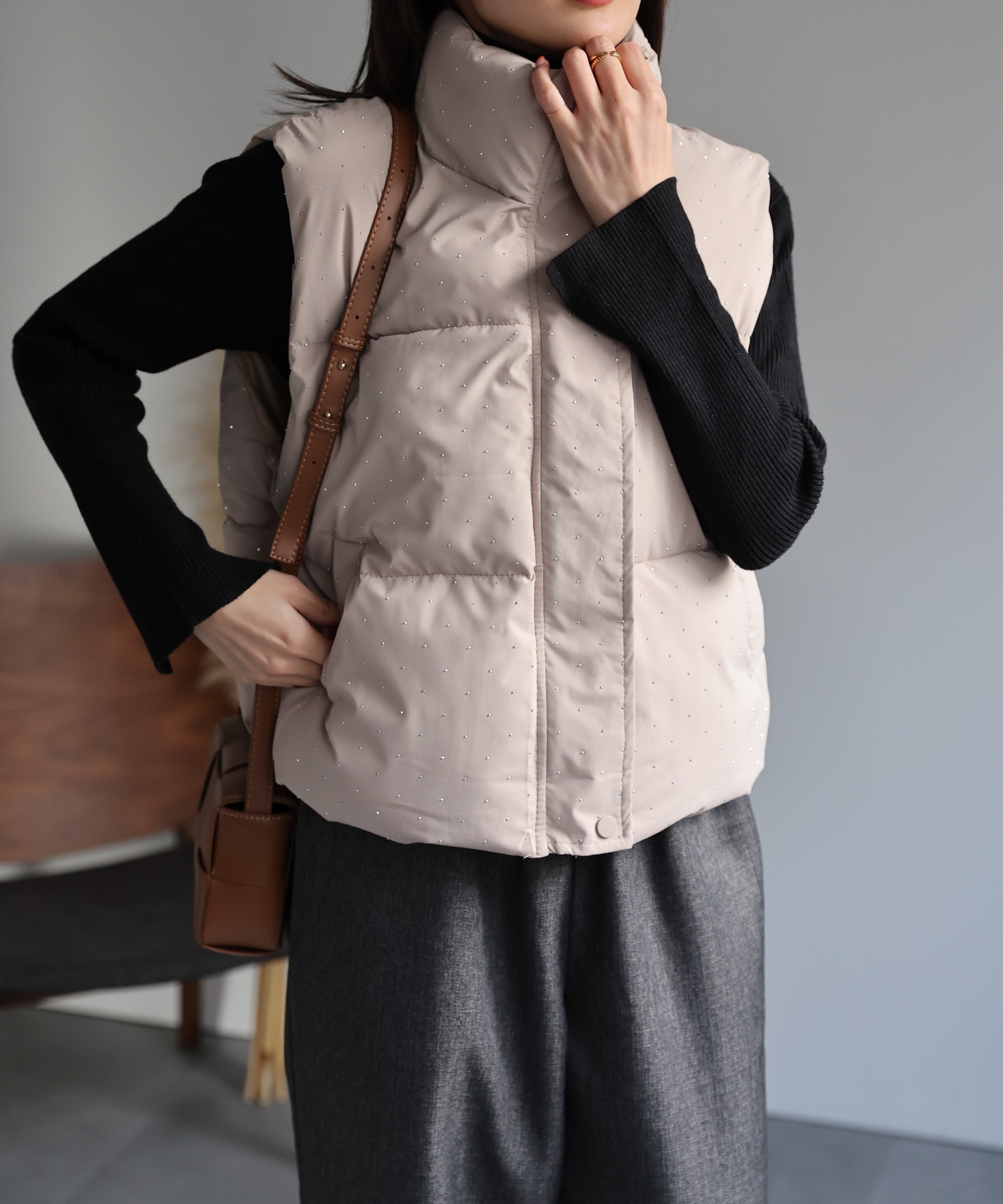 model：162cm 着用サイズ：F