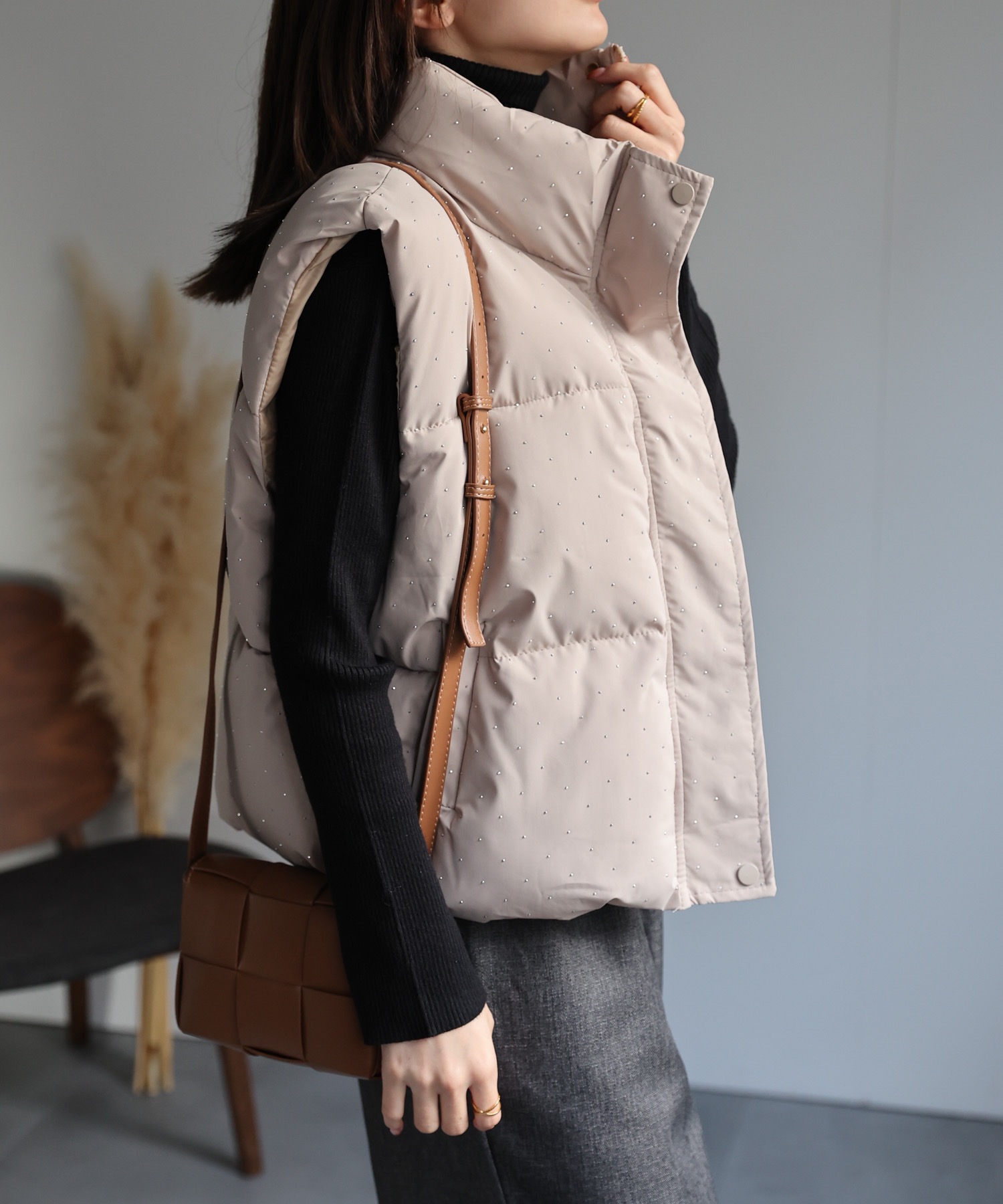 model：162cm 着用サイズ：F
