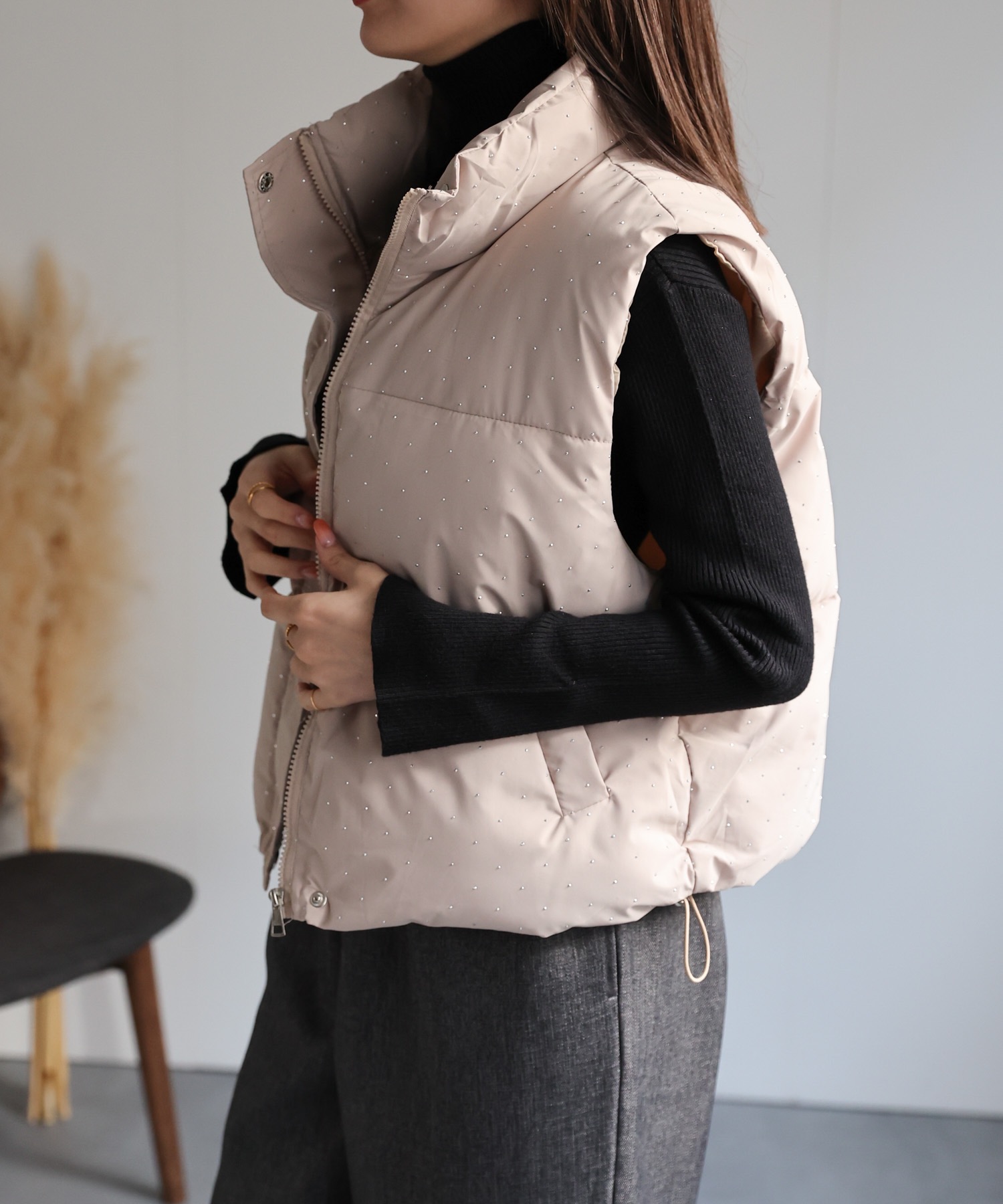 model：162cm 着用サイズ：F