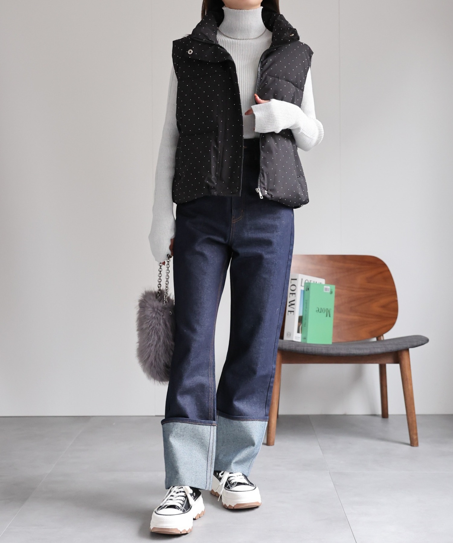 model：162cm 着用サイズ：F