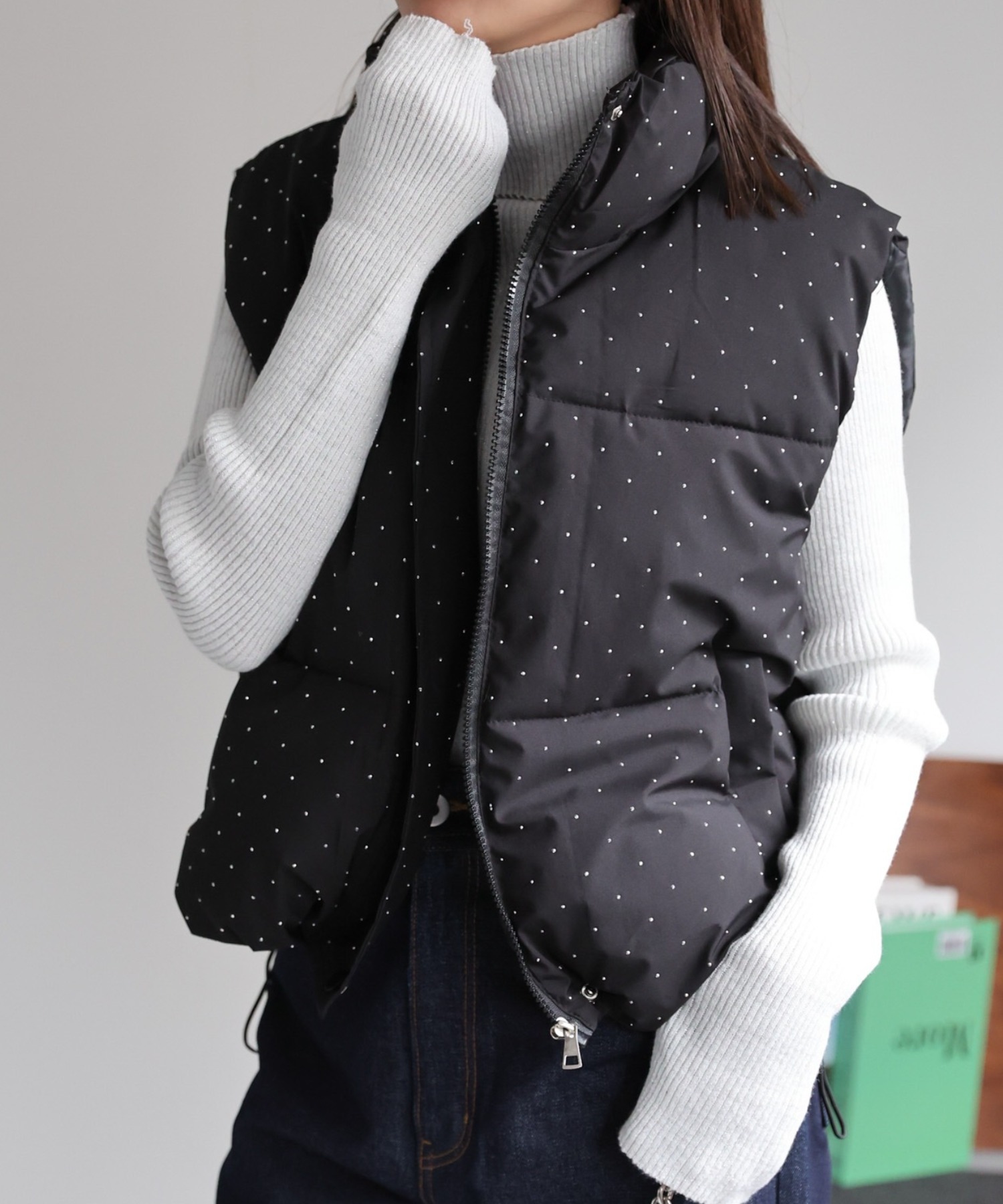 model：162cm 着用サイズ：F
